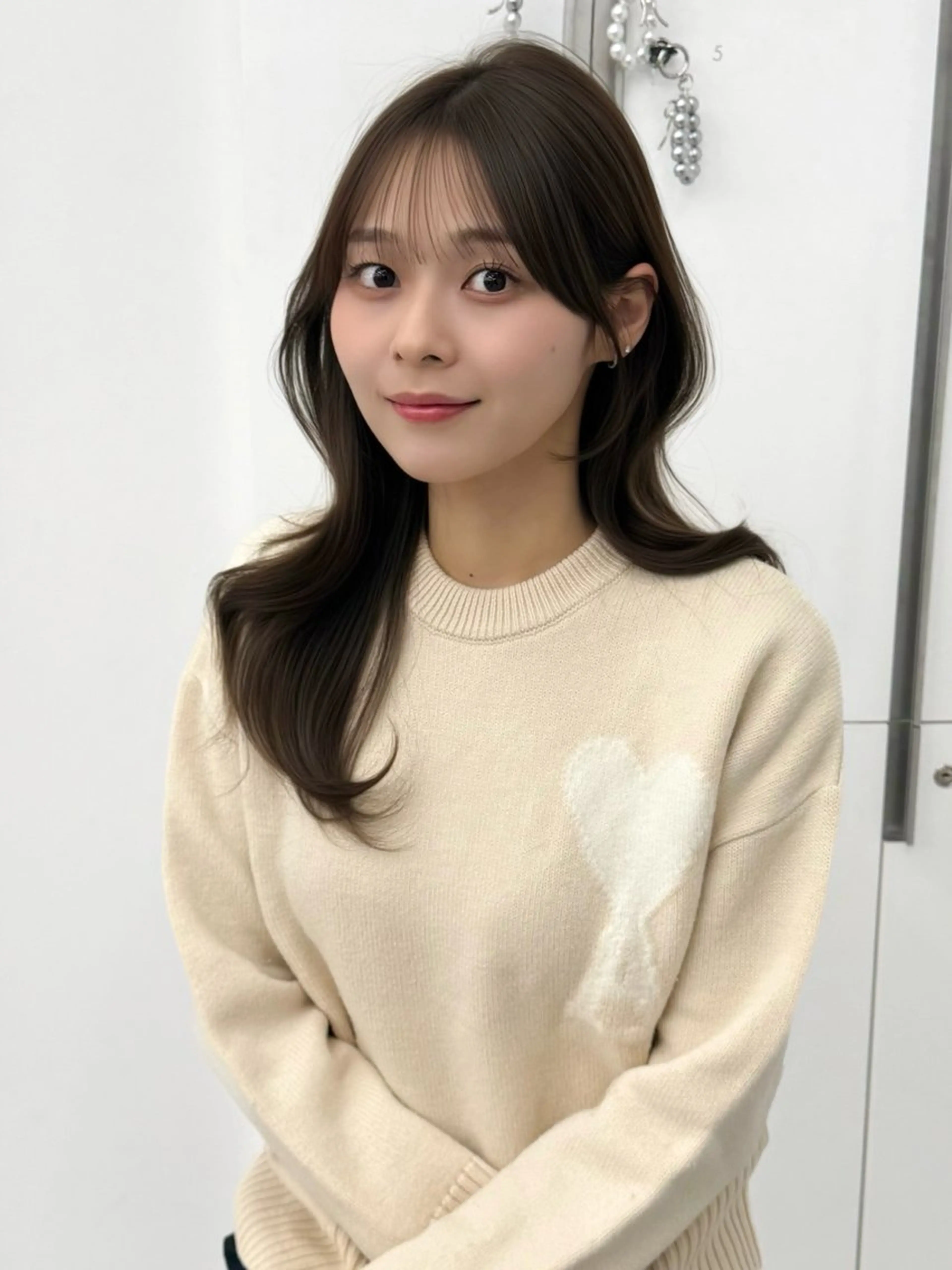 ミディアム カラー ヘアアレンジ カット ヘアカラー トリートメント 顔周り&ミディアム 特化/池袋/kokiのヘアスタイル