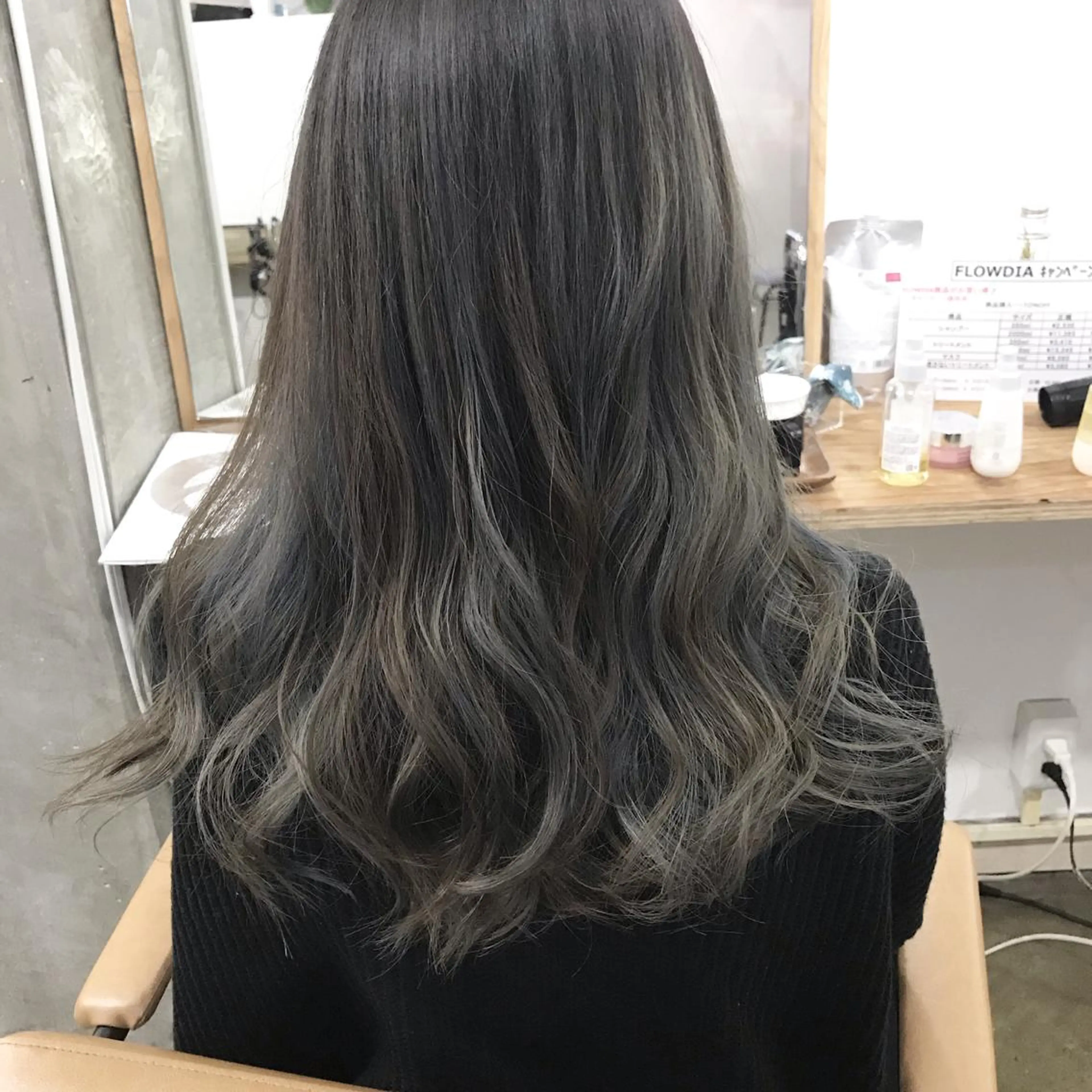 🐬イルミナカラー以上の透明感アッシュグレーブルーベージュオリーブ系や韓国風など🐬カスタムカラー+マスクtr¥3980の写真