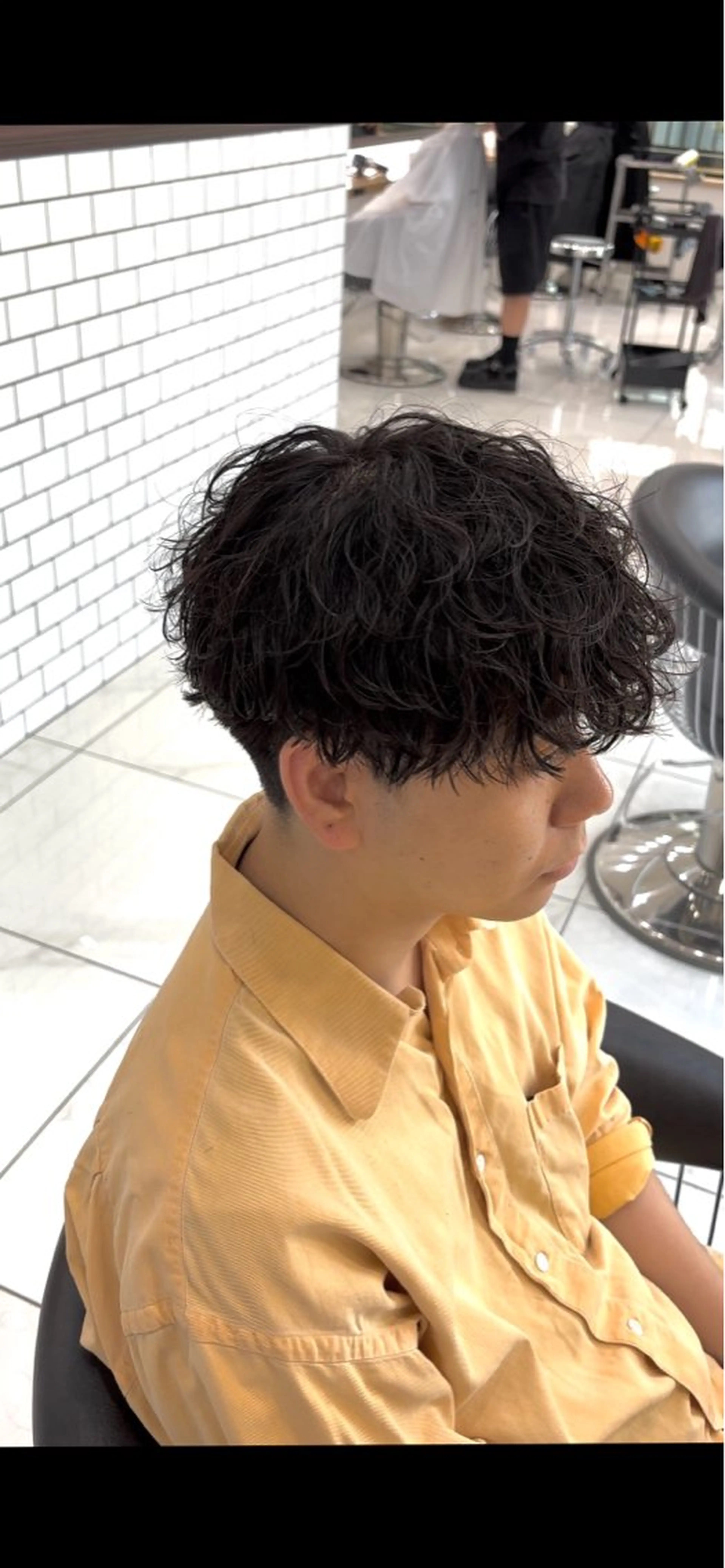 メンズ メンズパーマ 学生（メンズ向け） パーマ 白髪ぼかし/白髪 メッシュ/ゆうとのヘアスタイル