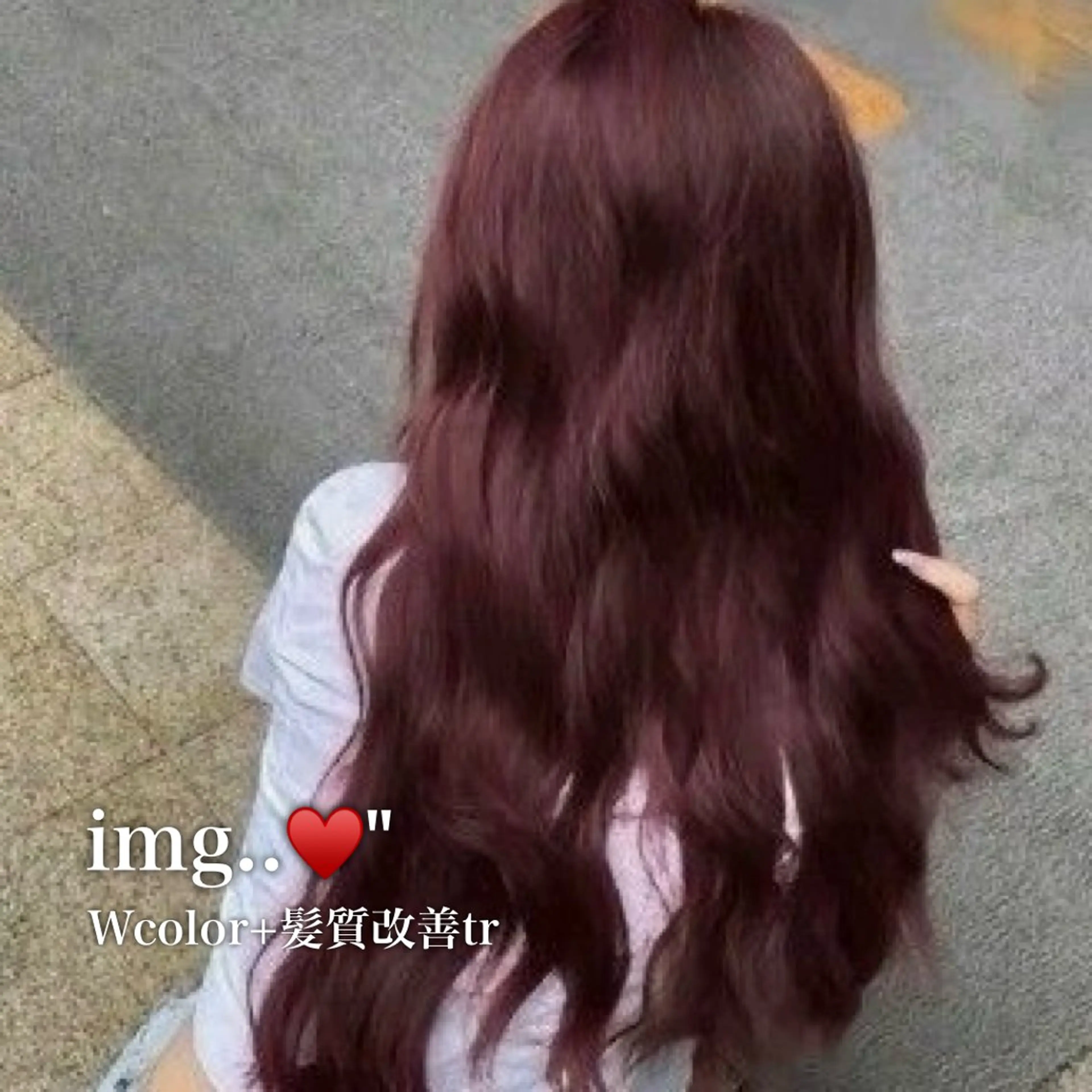 セミロング カラー モテ艶韓国ヘア 🤍りんのヘアスタイル