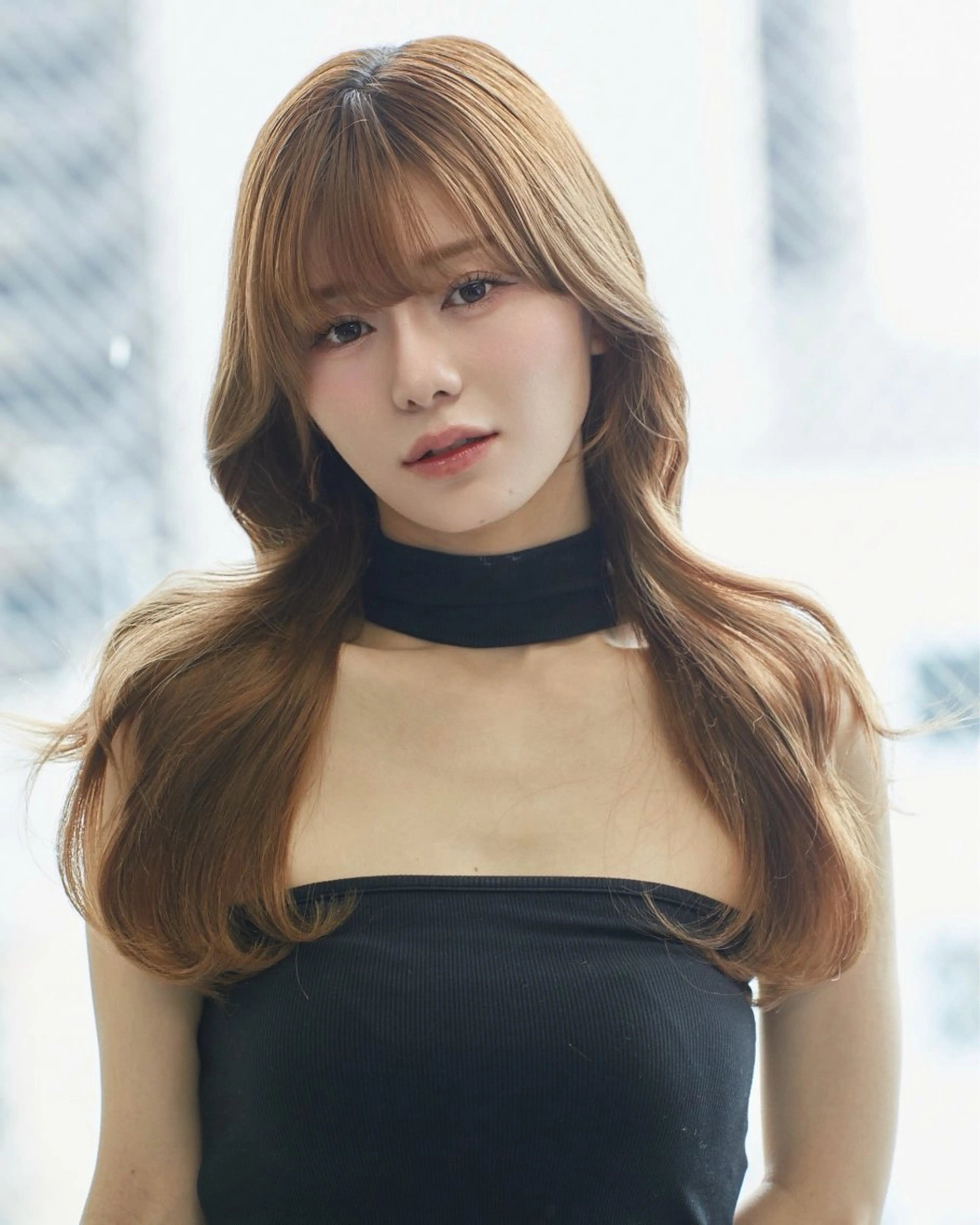 ロング カラー カット ヘアカラー トリートメント 遠藤沙也加 /レイヤーカットのヘアスタイル