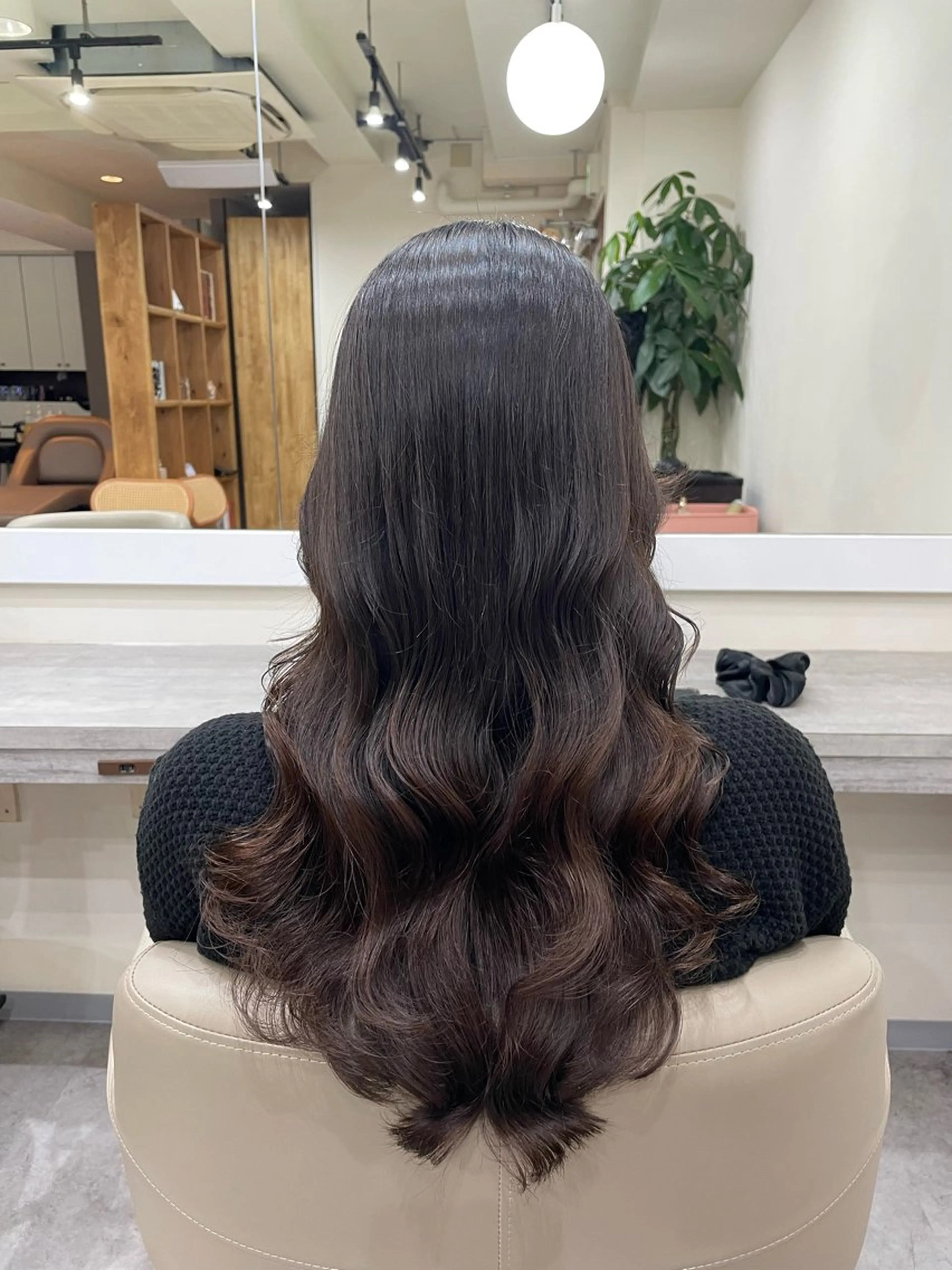 ロング 韓国風パーマ/ヘア セット/店長みづきのヘアスタイル
