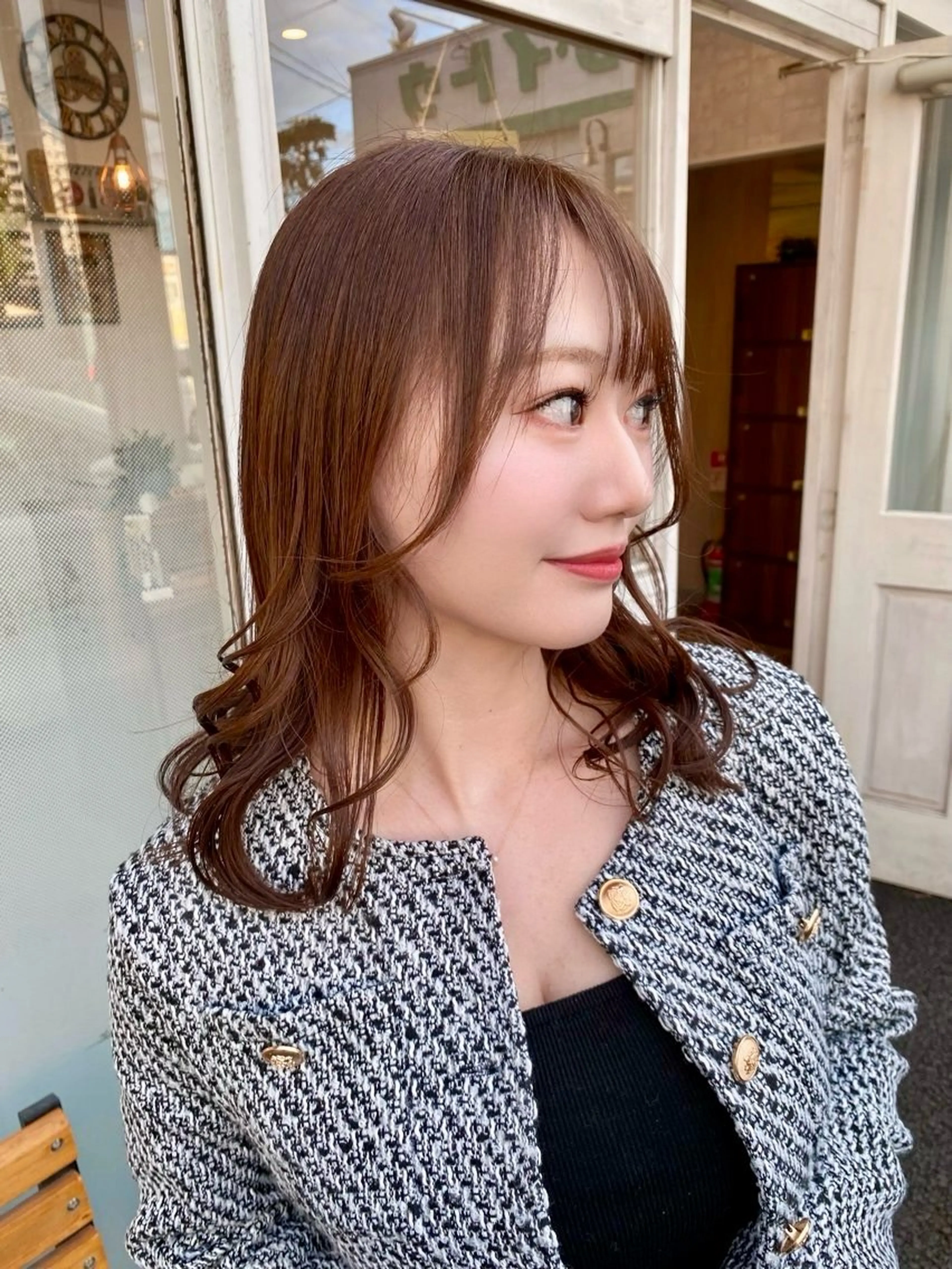 セミロング カット ヘアカラー トリートメント 🍭透明感カラー 志賀拓海🍬🌈のヘアスタイル