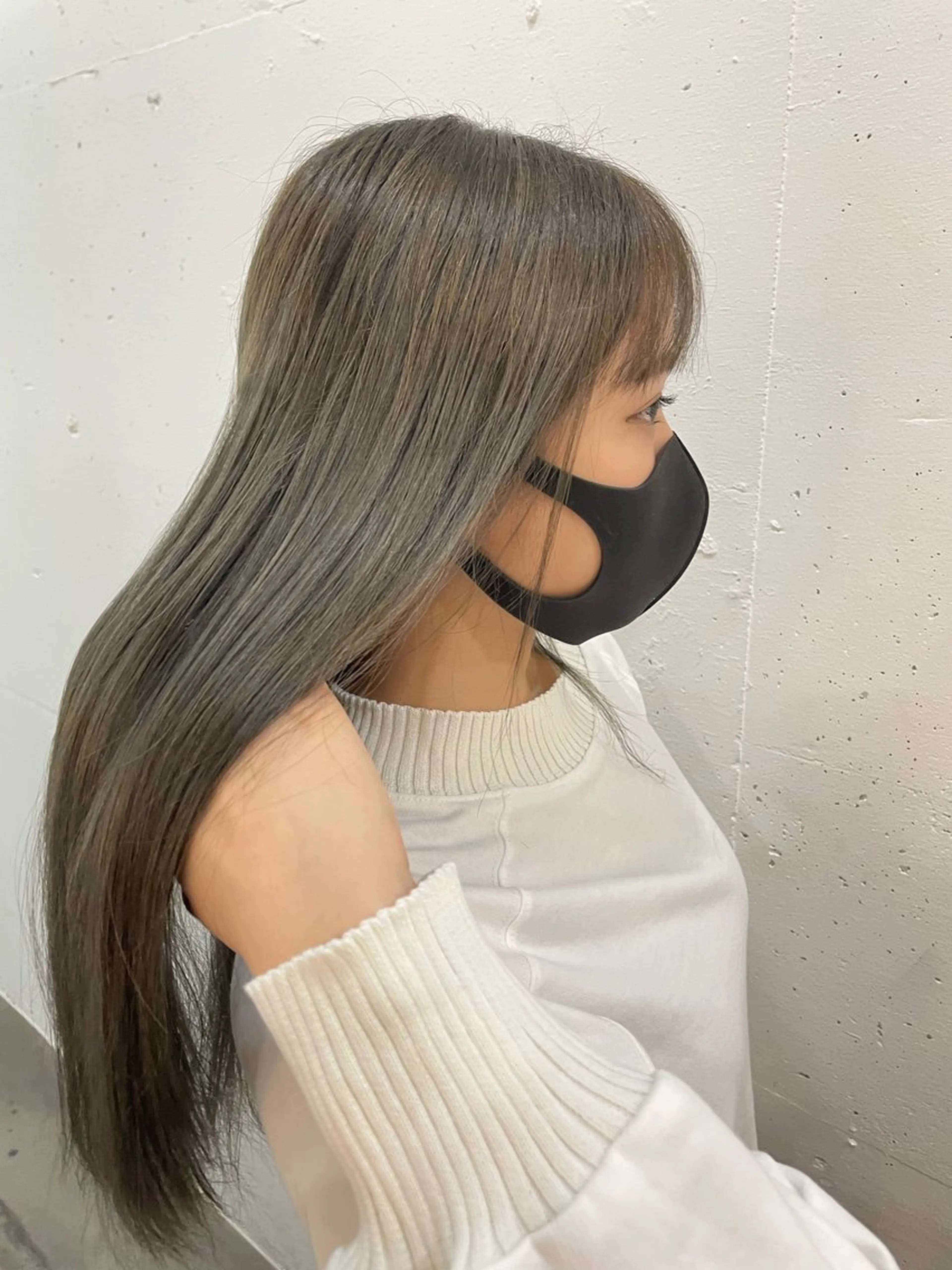 ロング カラー ダブルカラー エクステ 𝙃𝘼𝙍𝙐🎀 韓国×エクステのヘアスタイル