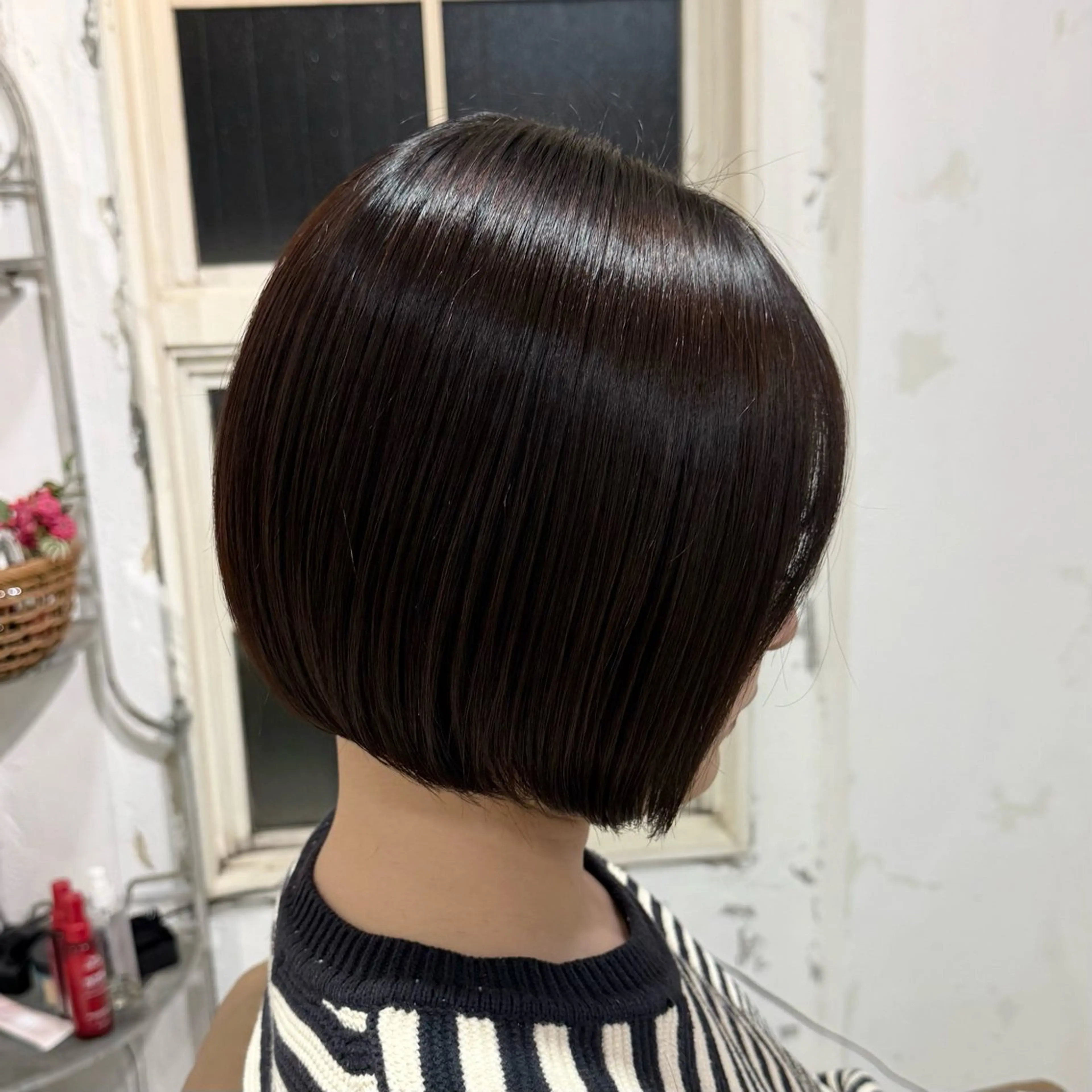 ショート カラー ボルドーカラー レッドカラー ボブ 似合わせカット カット ヘアカラー トリートメント 似合わせボブ🎀🫧 千葉 優希のヘアスタイル