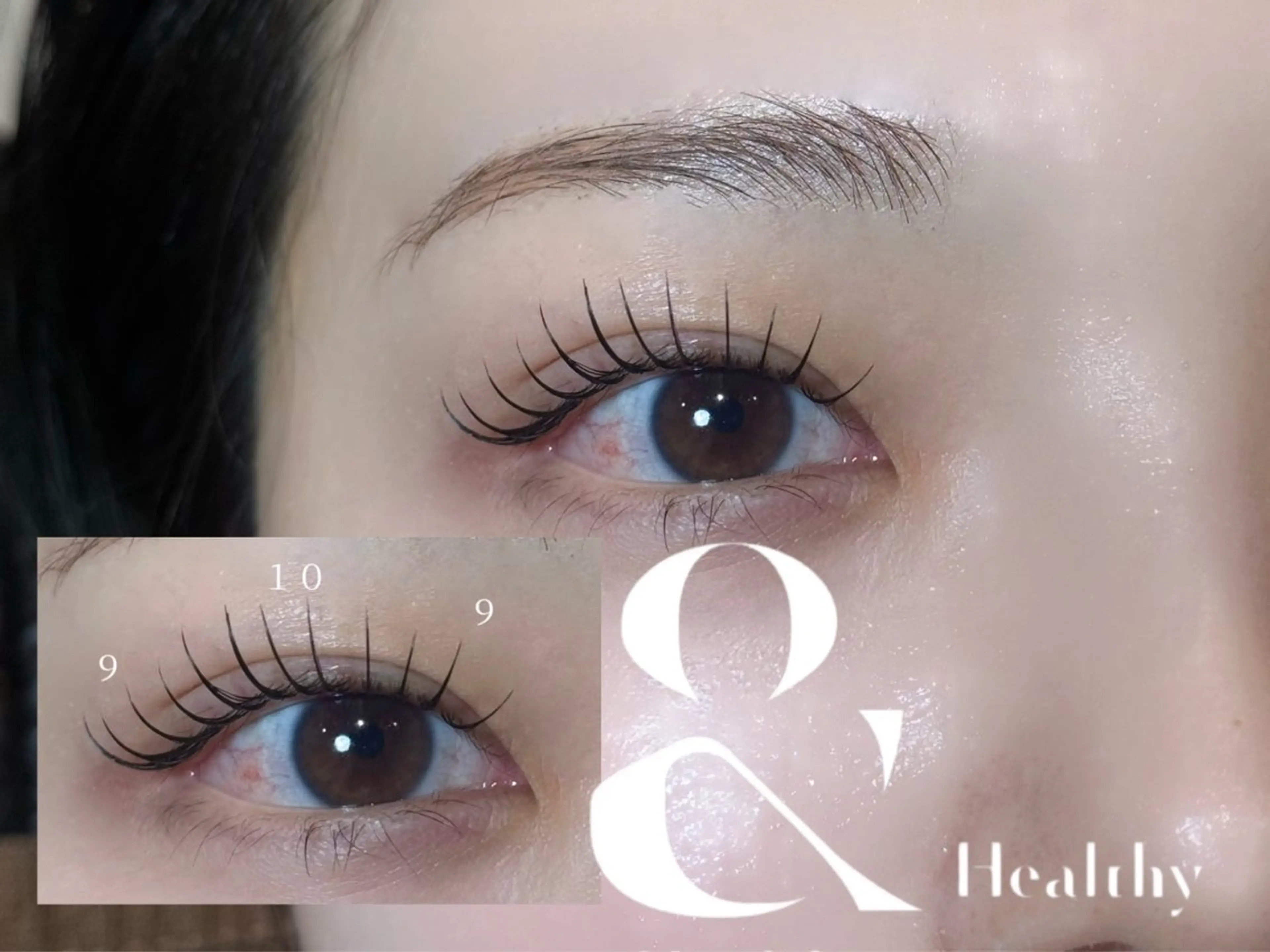 minimo限定価格✨まつ毛パーマ×エクステ100本✨【&healthy】の写真