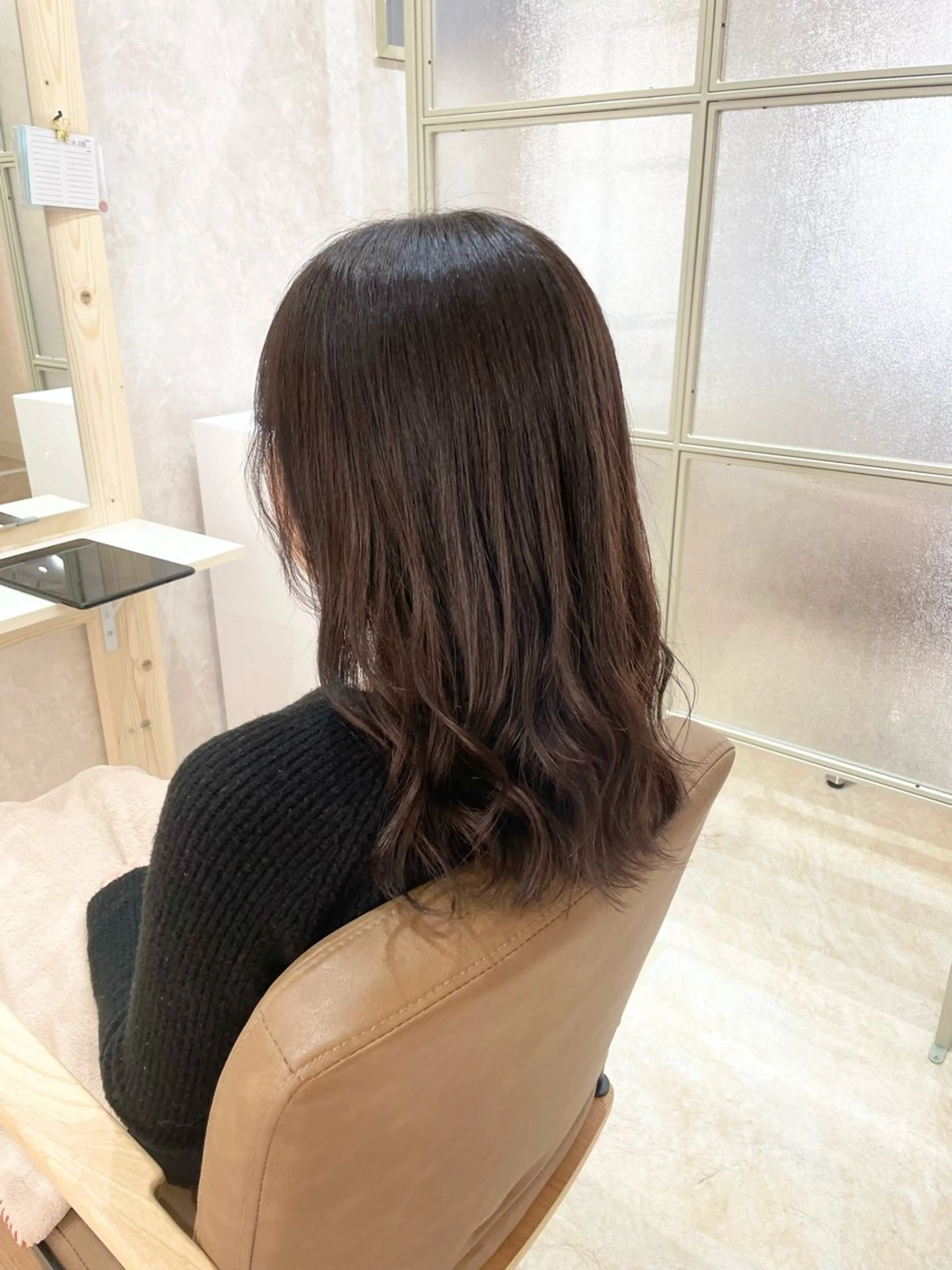 セミロング カット ヘアカラー トリートメント ❤︎SAKURA 【Rico】❤︎のヘアスタイル