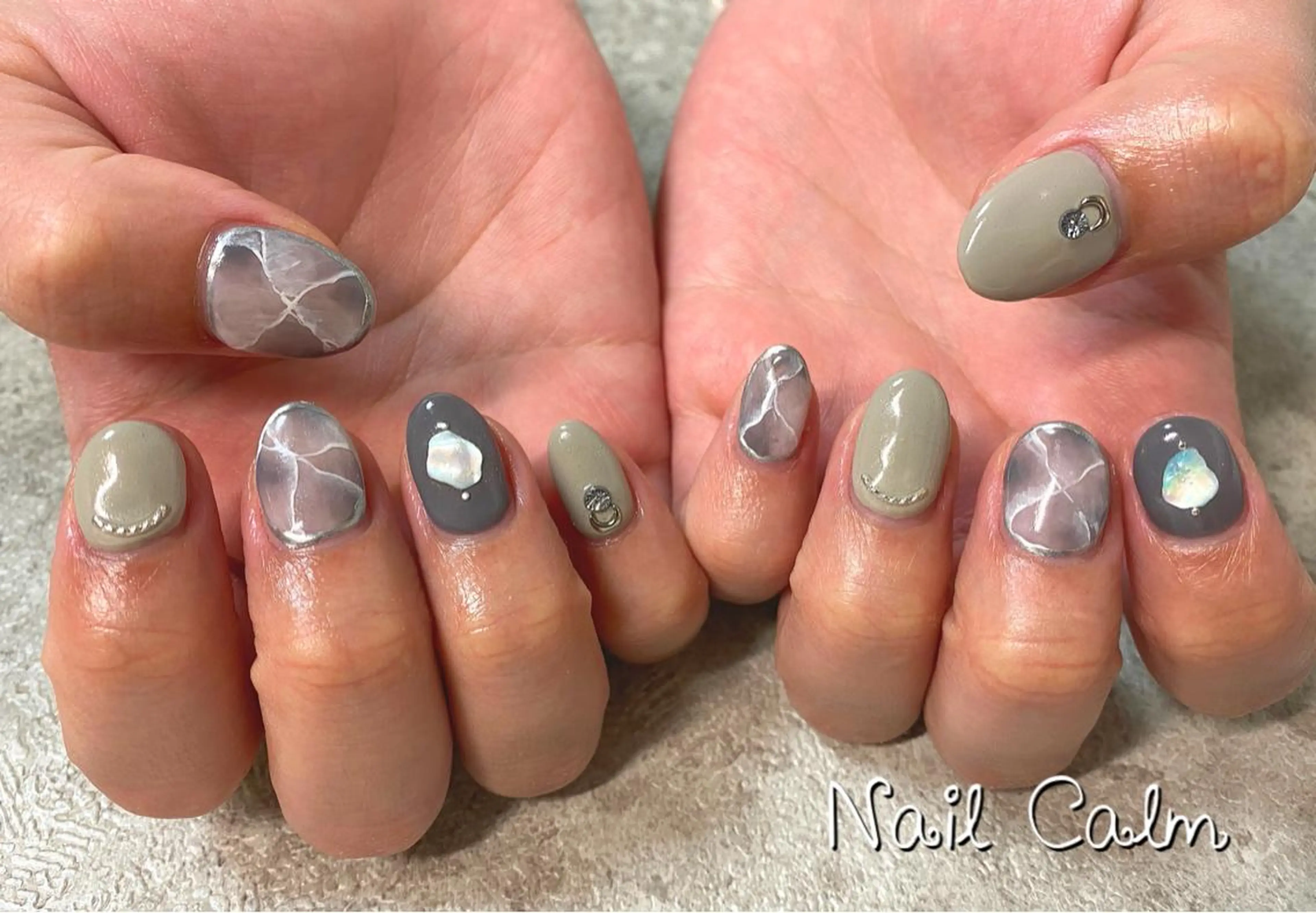 ネイル アートネイル ハンドネイル Nail Calm所属・プライベートサロン Calmのネイルデザイン
