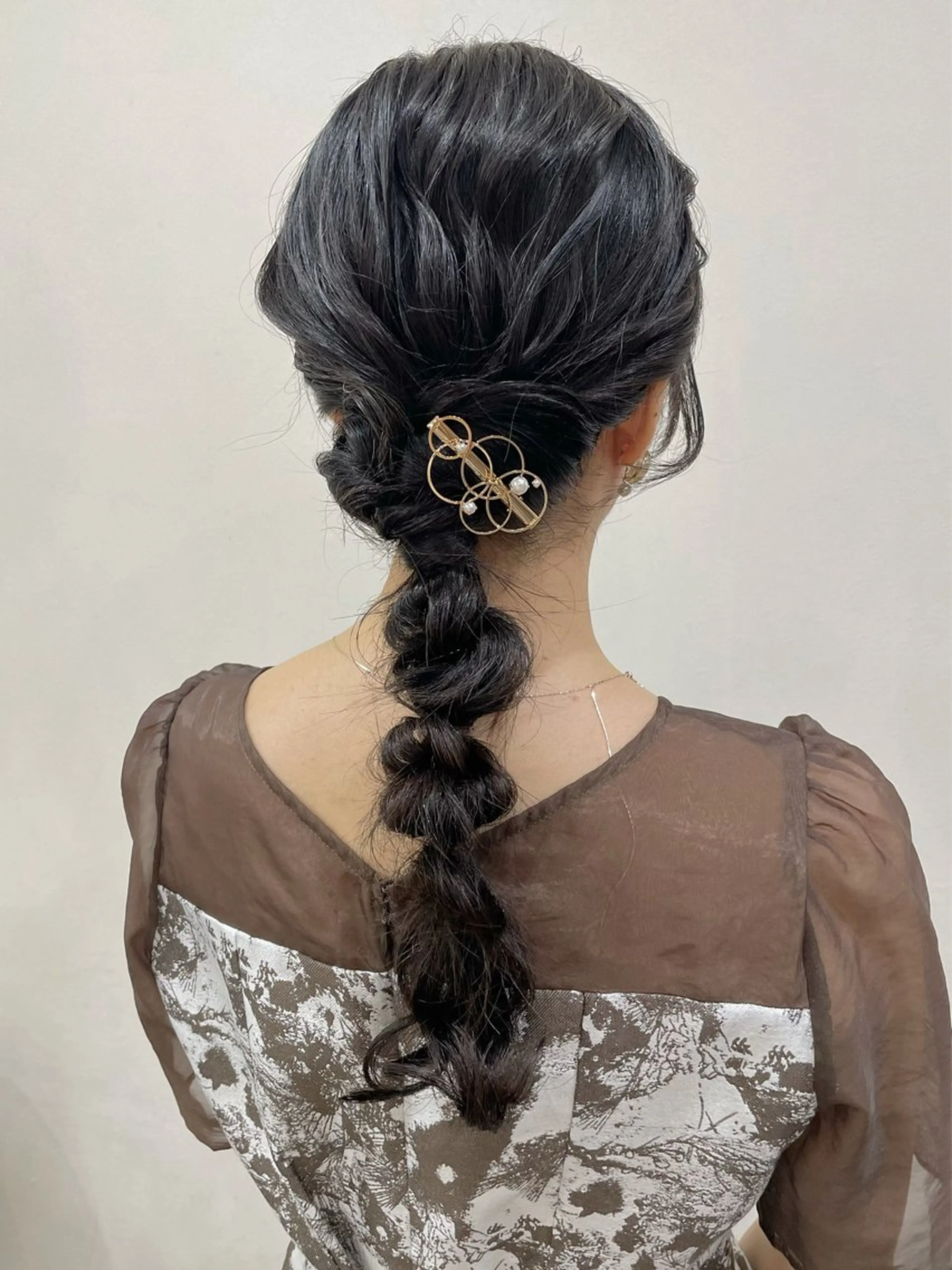 ロング ヘアアレンジ ヘアセット 韓国風パーマ/ヘア セット/店長みづきのヘアスタイル