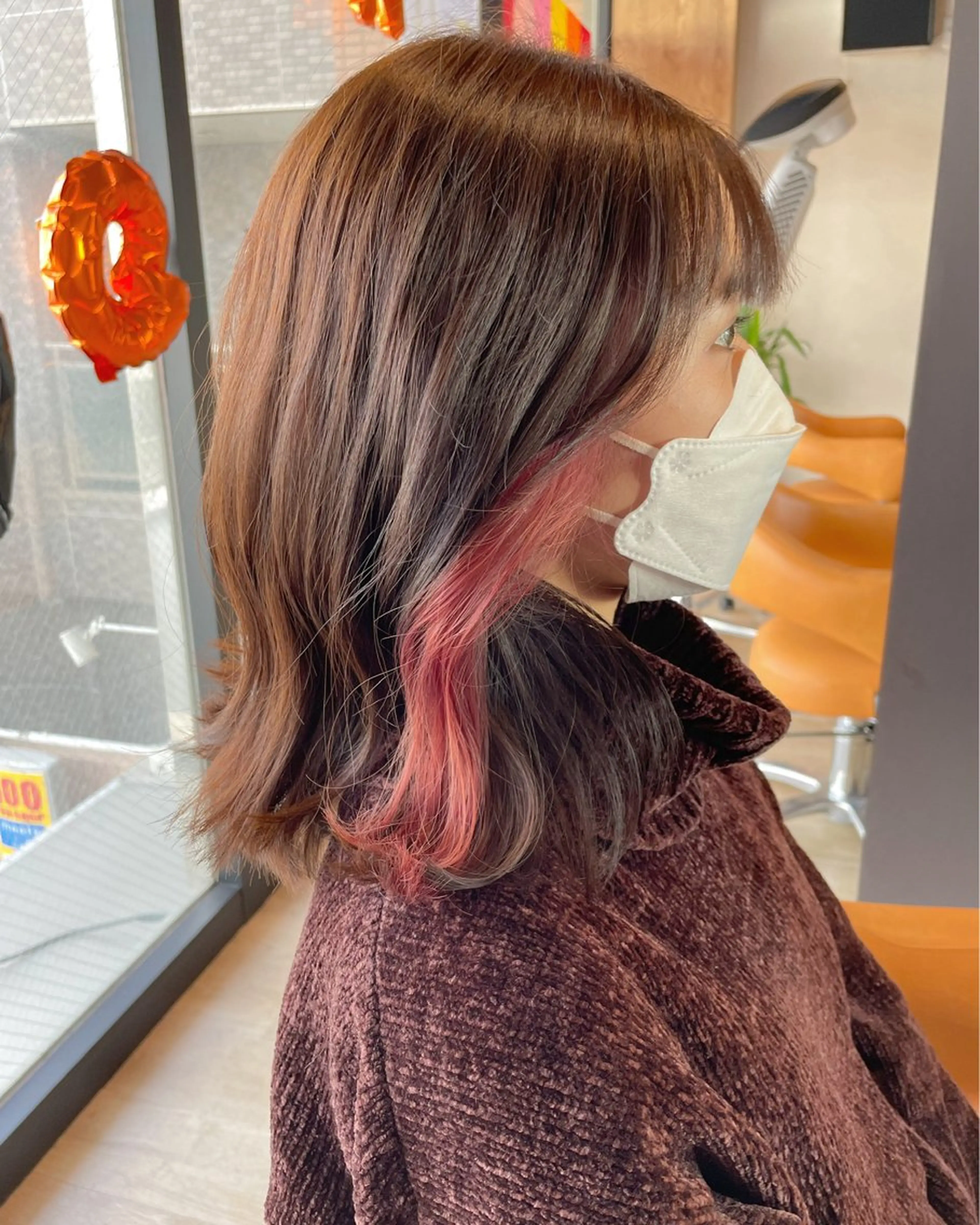 セミロング カラー インナーカラー ヘアカラー 髪質改善/ブリーチ 田代 龍我のヘアスタイル