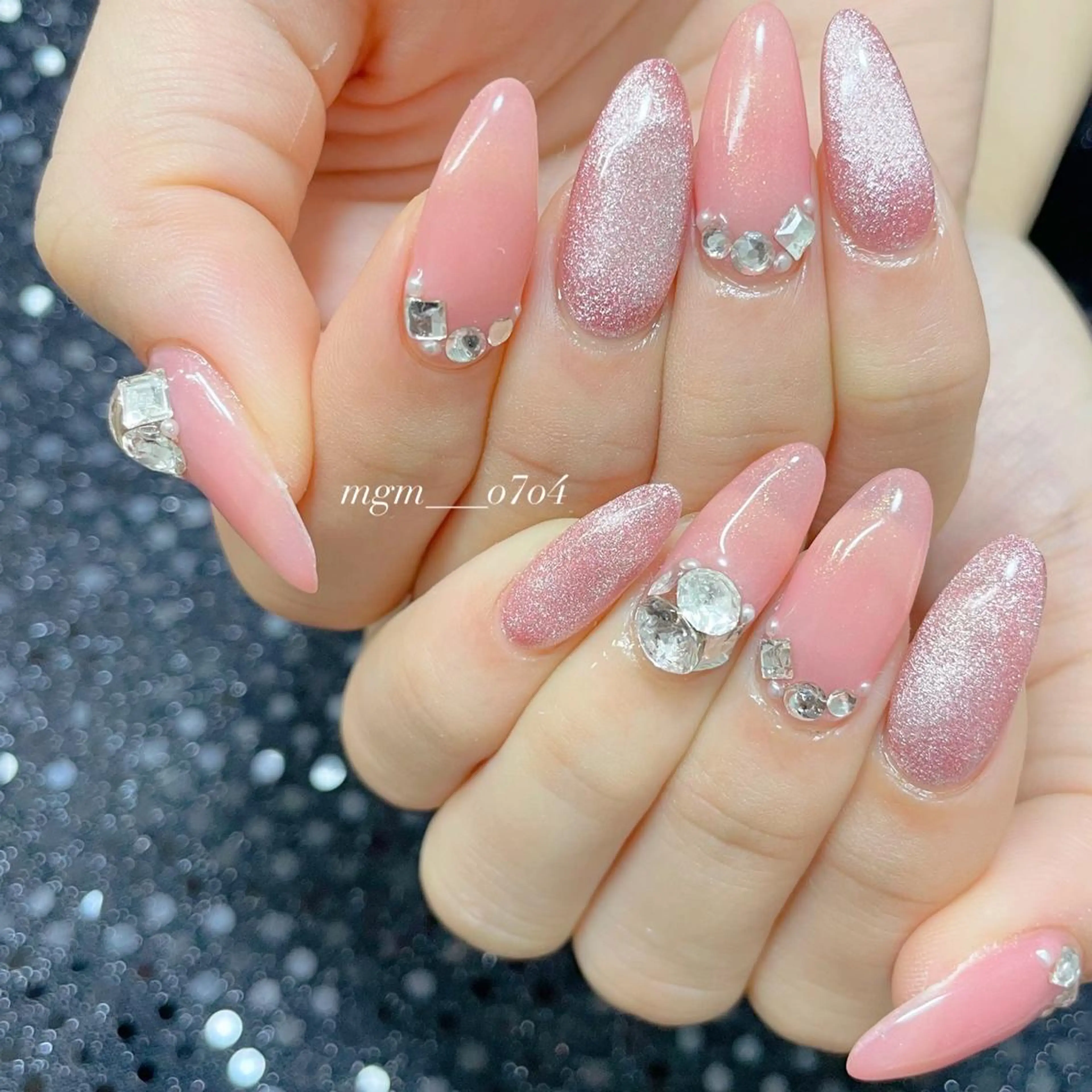 ネイル マグネットネイル ハンドネイル ハンドケア MoON...❤︎ MeGuのネイルデザイン