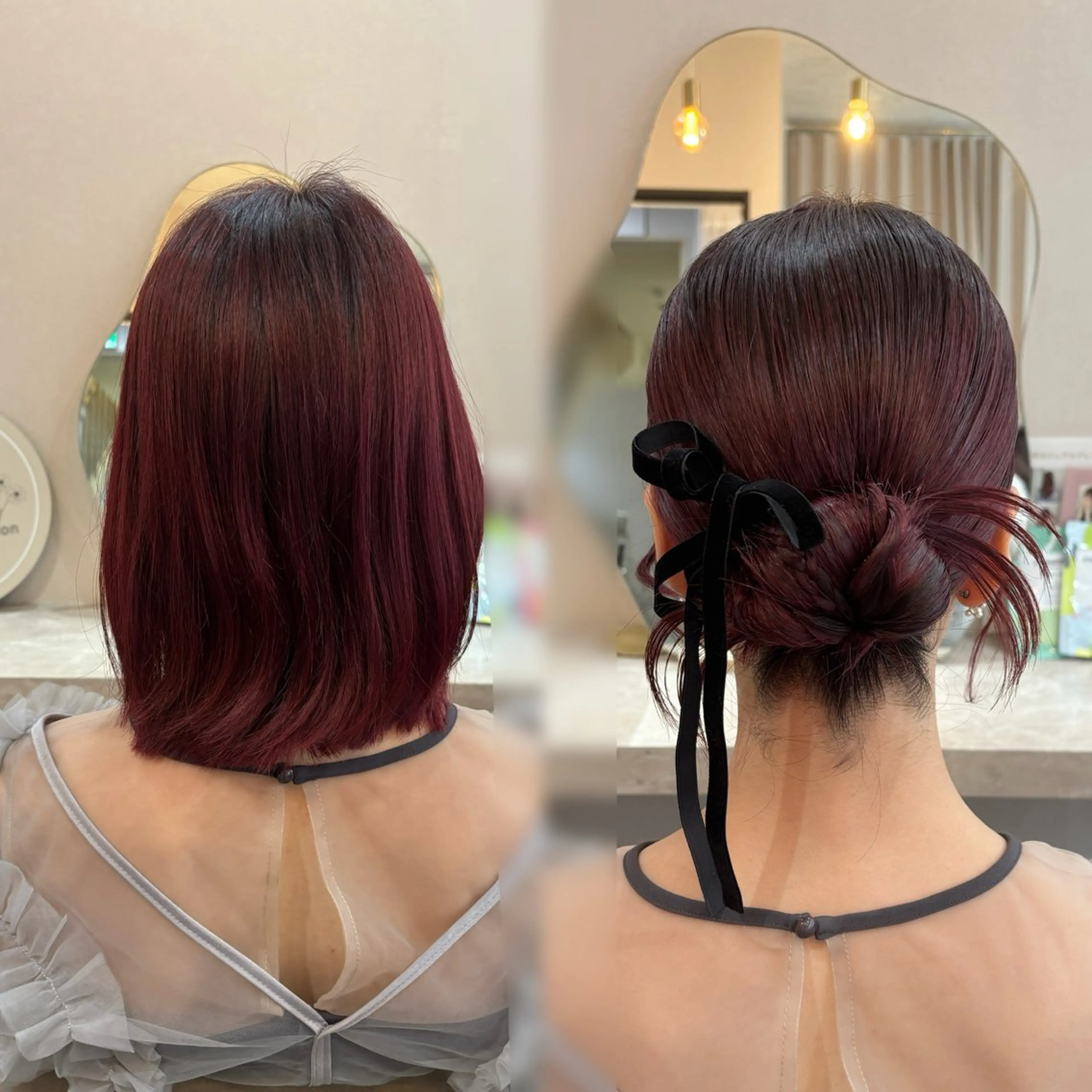 ヘアアレンジ ヘアセット Mila hinaのヘアスタイル