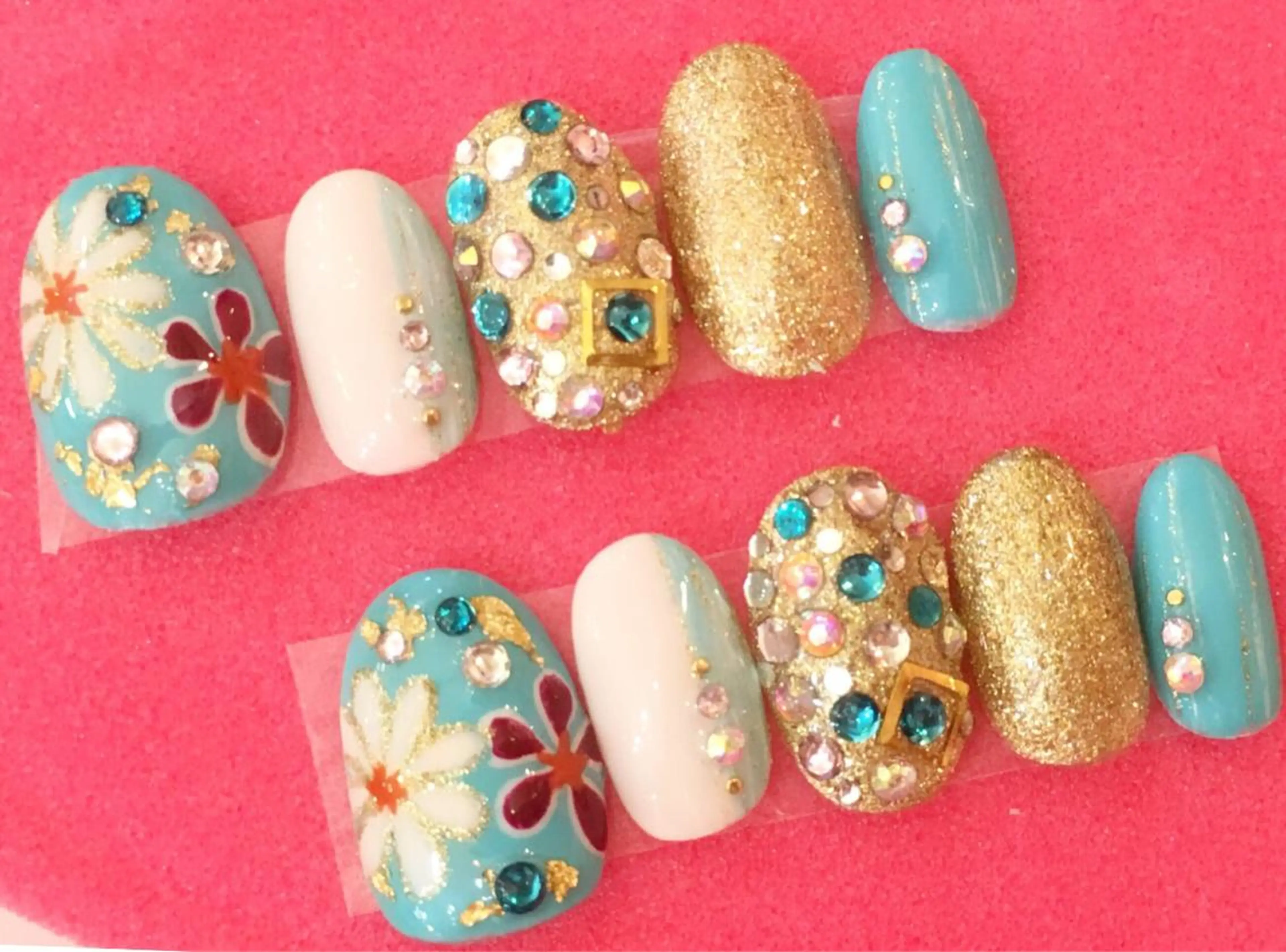 カラー ネイル 成人式 ネイルチップ NAILSGOGO shibuyaのネイルデザイン