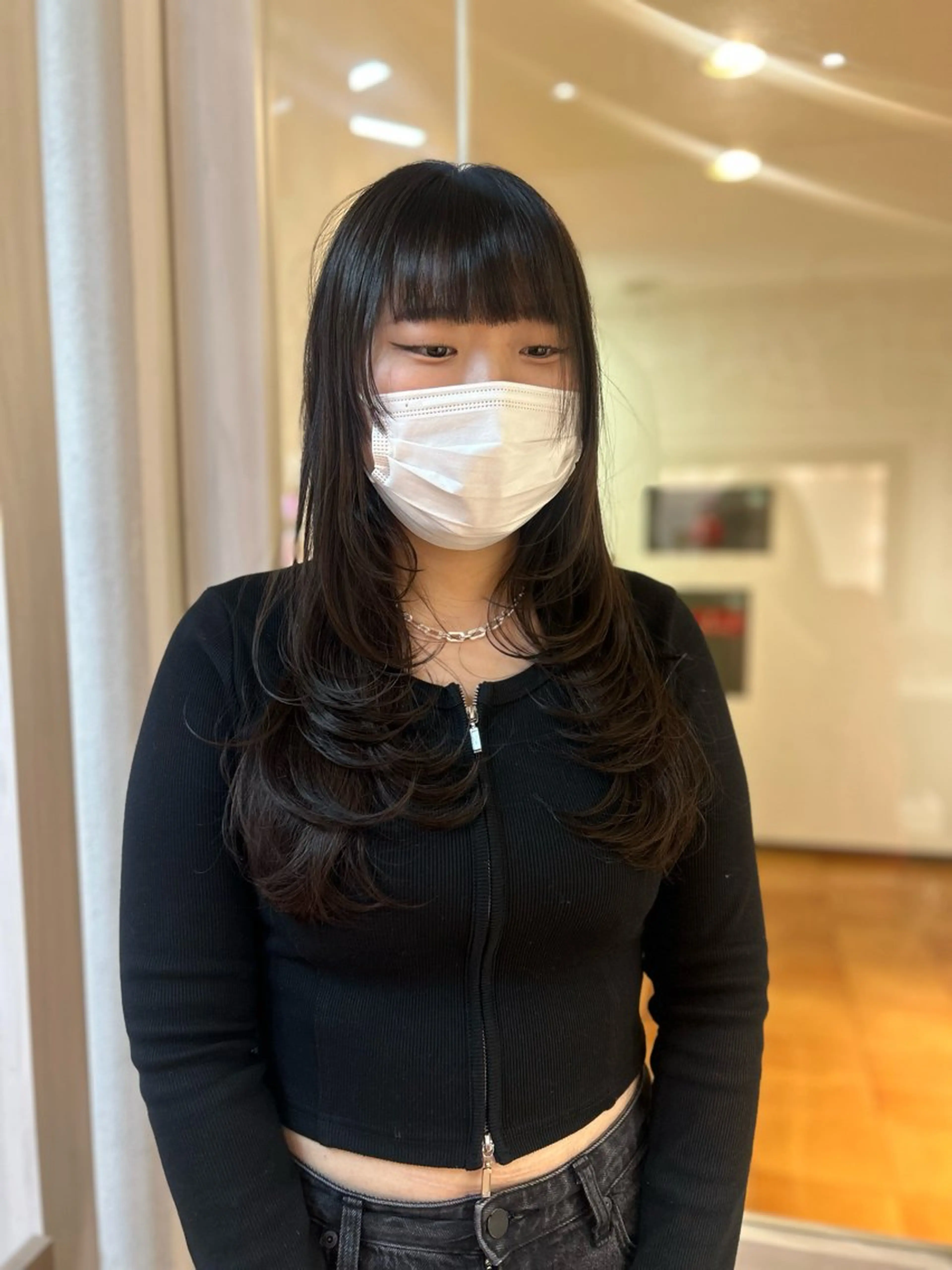 ロング レイヤーカット カット ヘアカラー トリートメント CIEL 難波店所属・🎀透明感/レイヤ ー/Kotona🎀のヘアスタイル