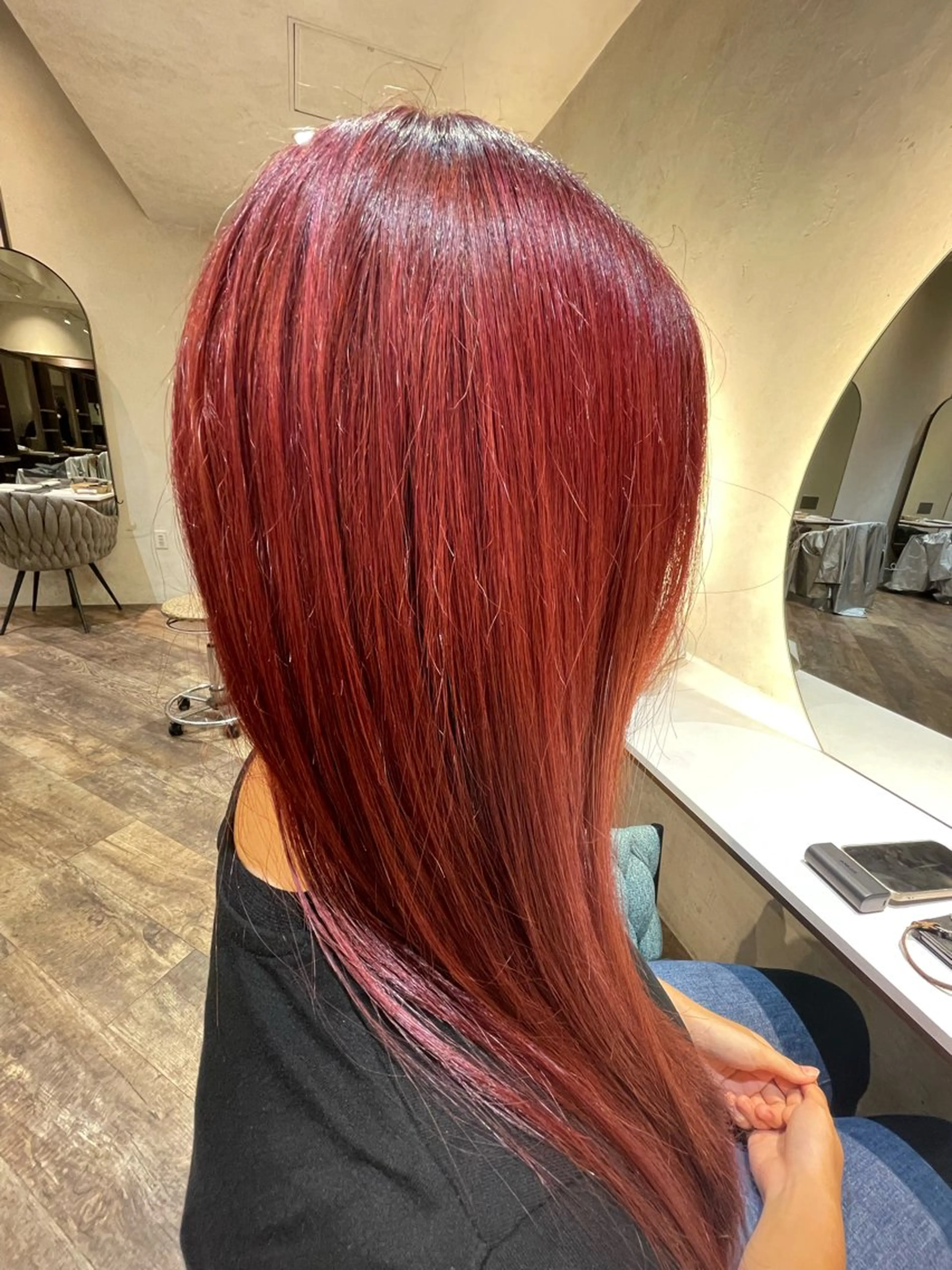 カラー ヘアカラー 森 泉琴のヘアスタイル