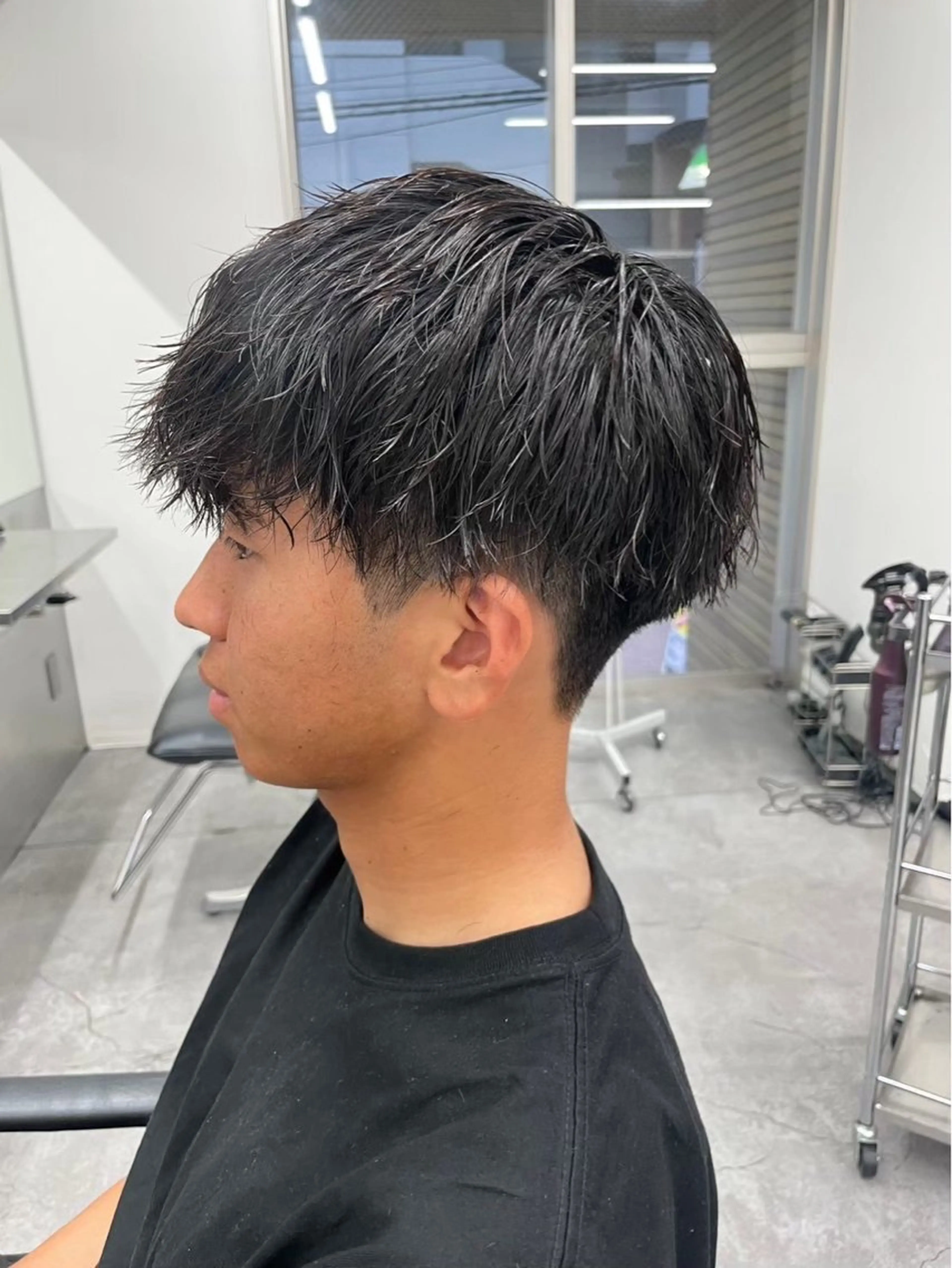 【✨初めてパーマかける方におすすめ✨】✂️メンズカット＋無造作パーマ✂️  🔥初めてや強いのが好きじゃない方に🔥の写真