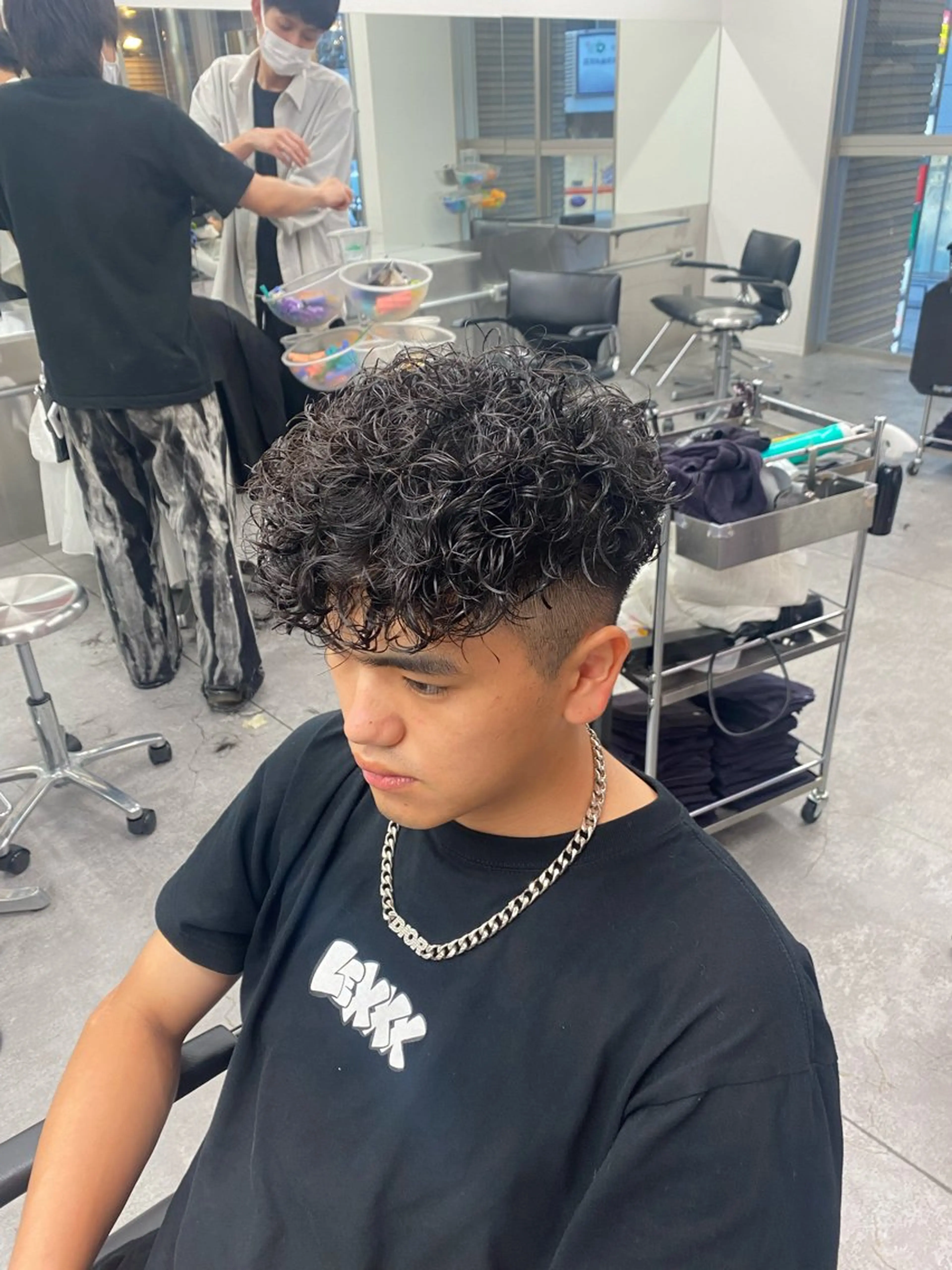 ショート カラー パーマ メンズ カット パーマ 🔥メンズパーマ特化 🔥店長中村雄樹のヘアスタイル