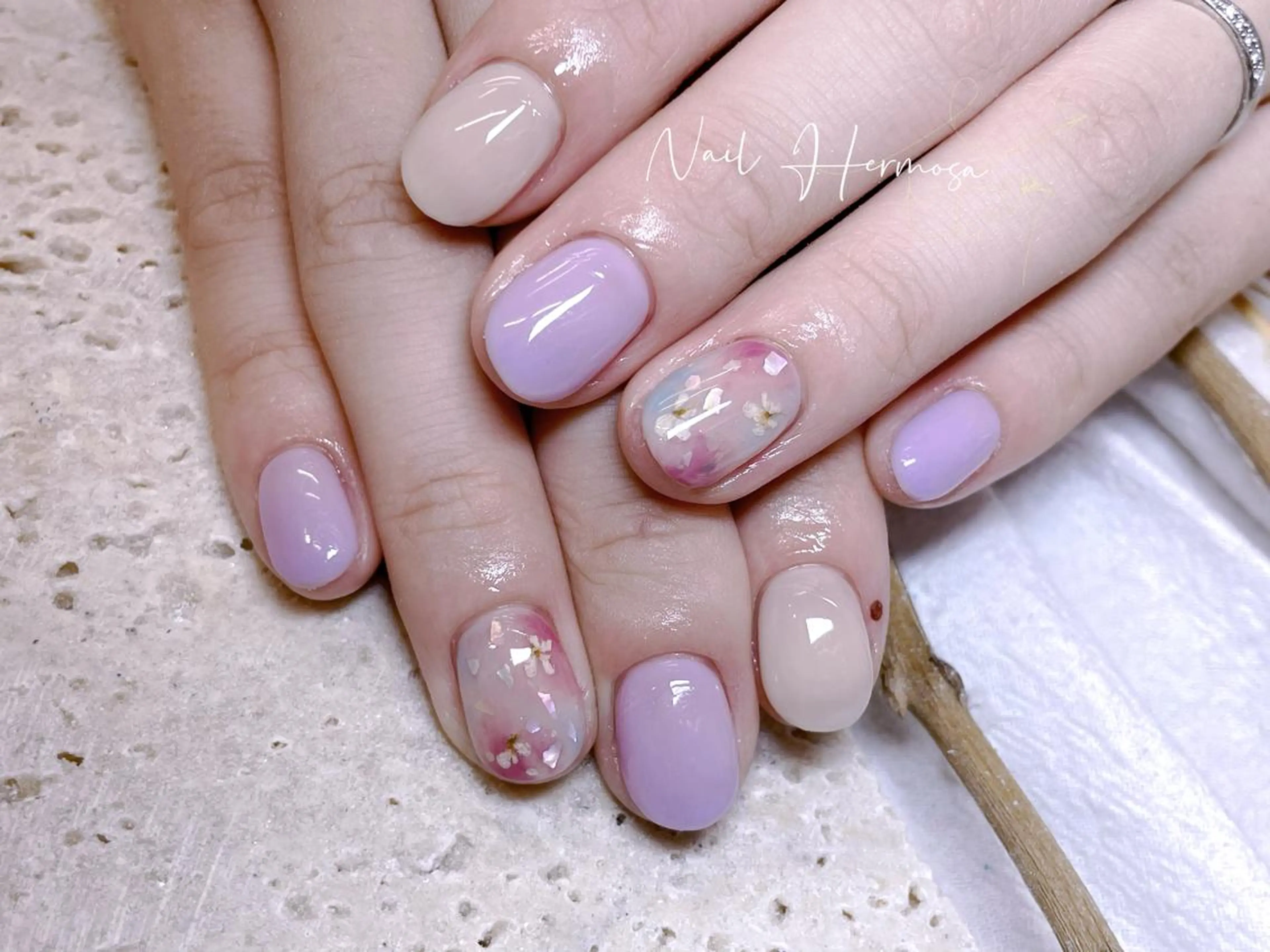 ネイル 長さ出し フラッシュネイル フットネイル ジェルネイル マグネットネイル ハンドネイル ネイル エルモサのネイルデザイン