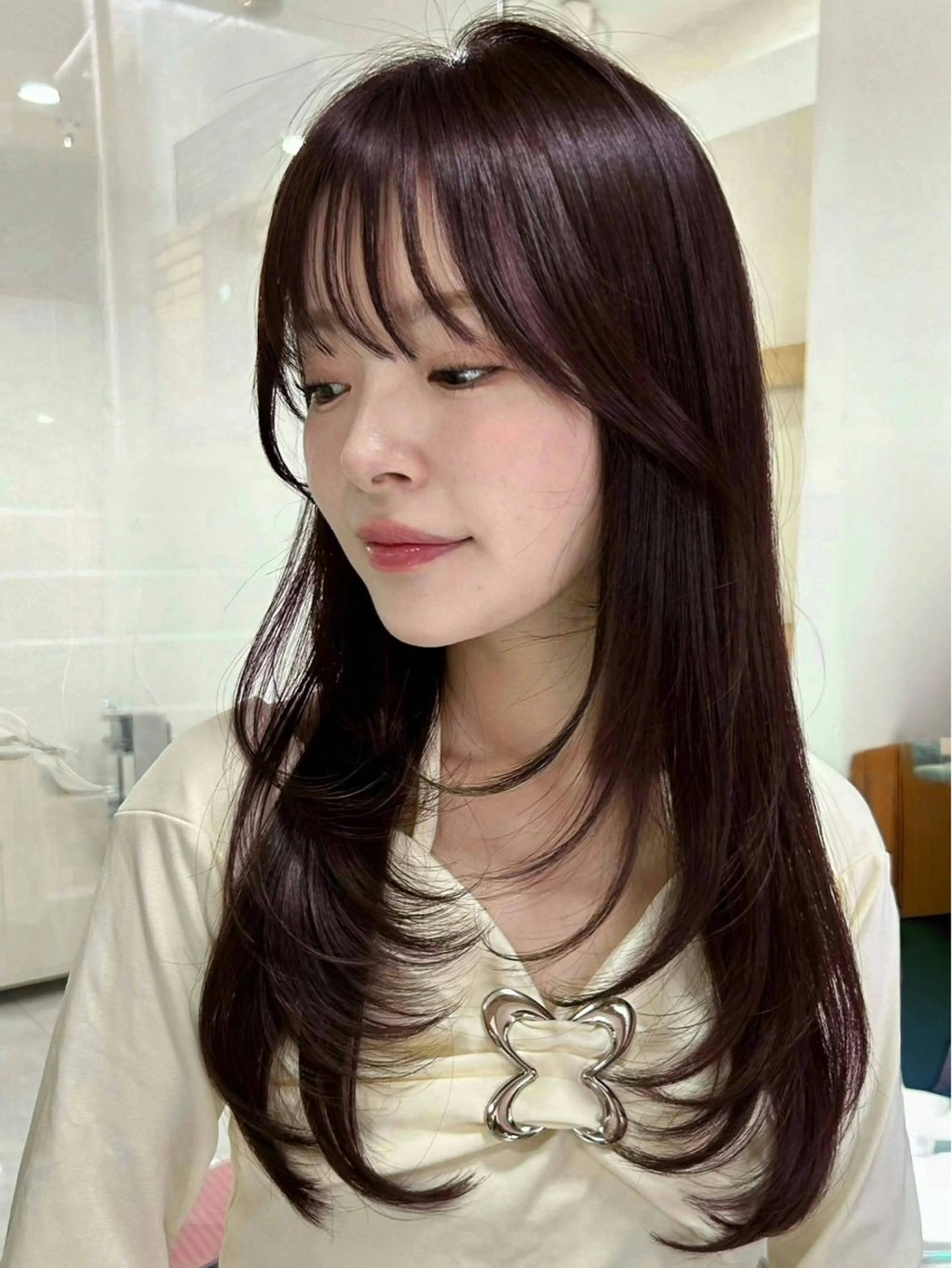 ロング カラー ヘアアレンジ カット ヘアカラー トリートメント ヘアセット 大宮🩵縮毛矯正 髪質改善 佐藤 和のヘアスタイル