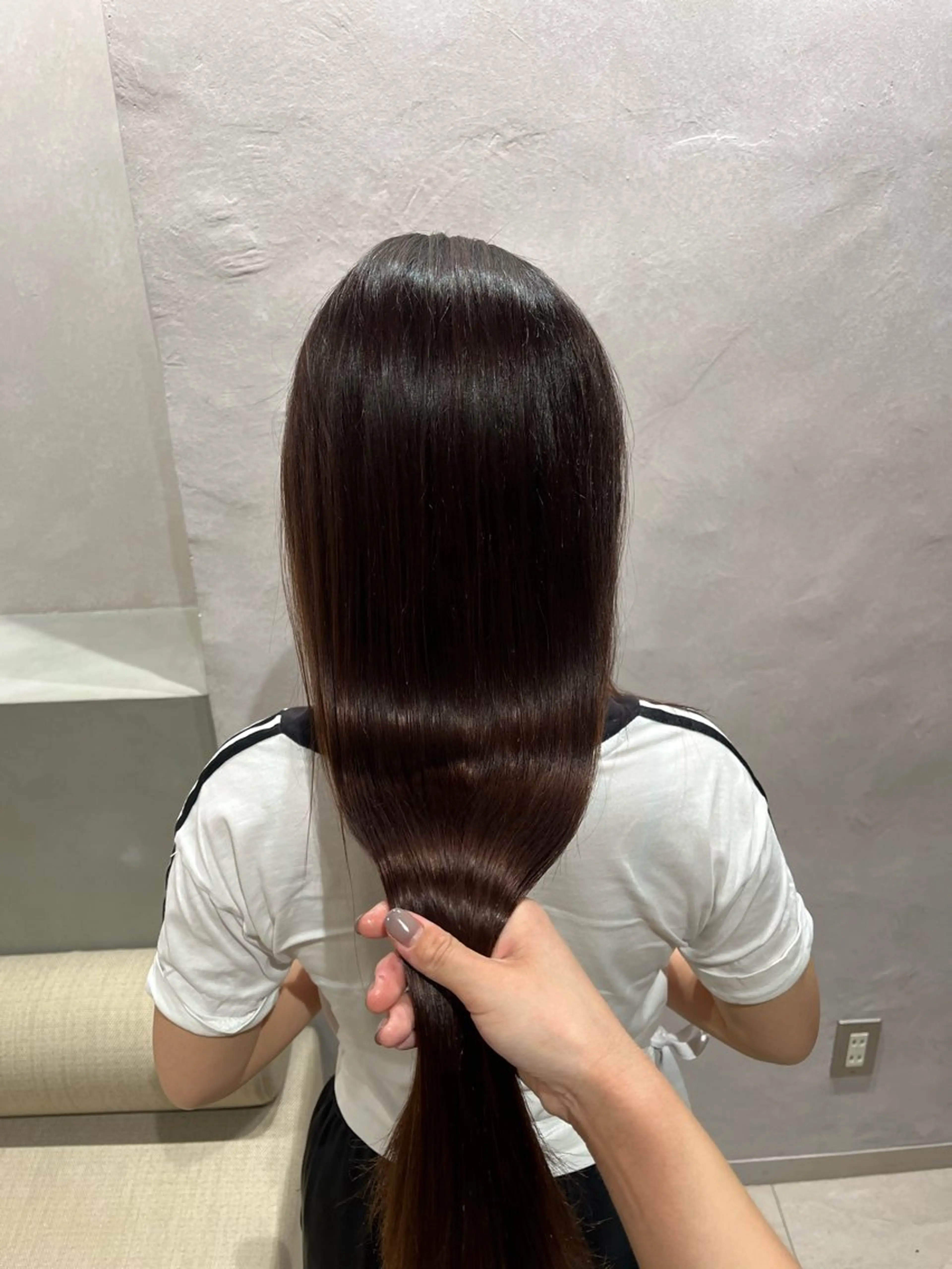 ロング saki‪🌱‬♡ /ボブ/透明感カラーのヘアスタイル