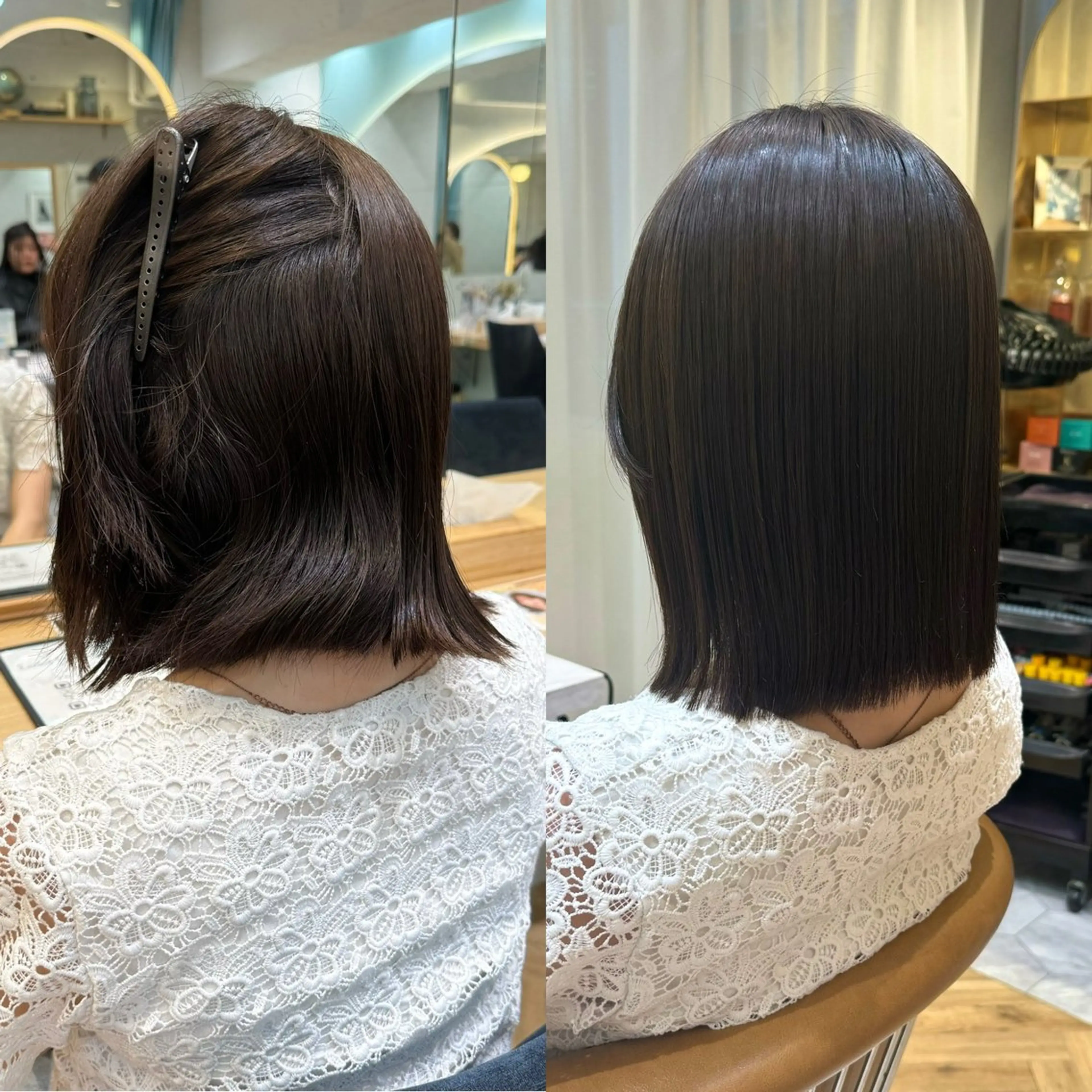 ショート カット 縮毛矯正 トリートメント 髪質改善/縮毛矯正/ ボブ/店長/水野拓也のヘアスタイル