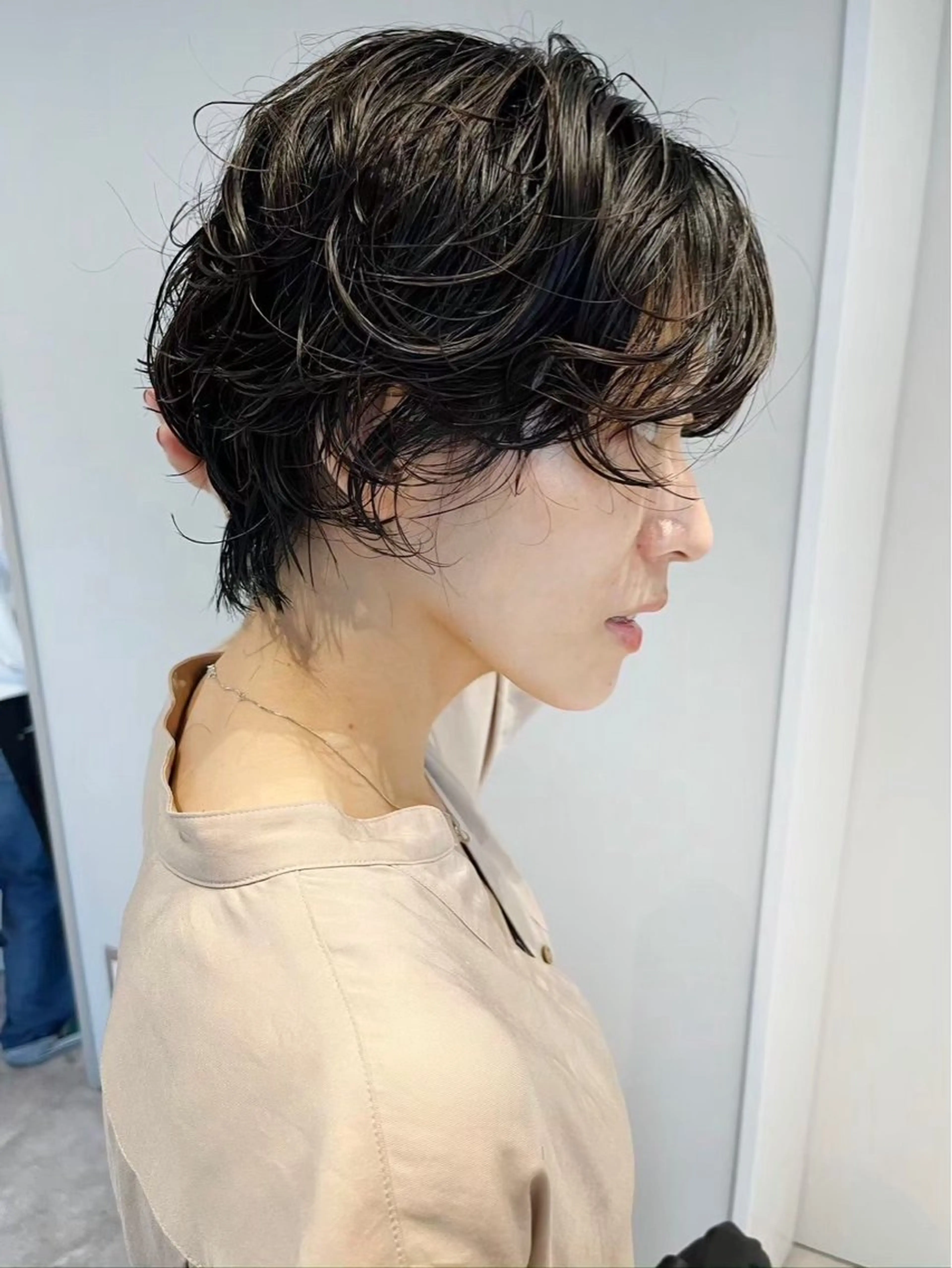 ショート パーマ レディースパーマ モデル募集RIKOのヘアスタイル