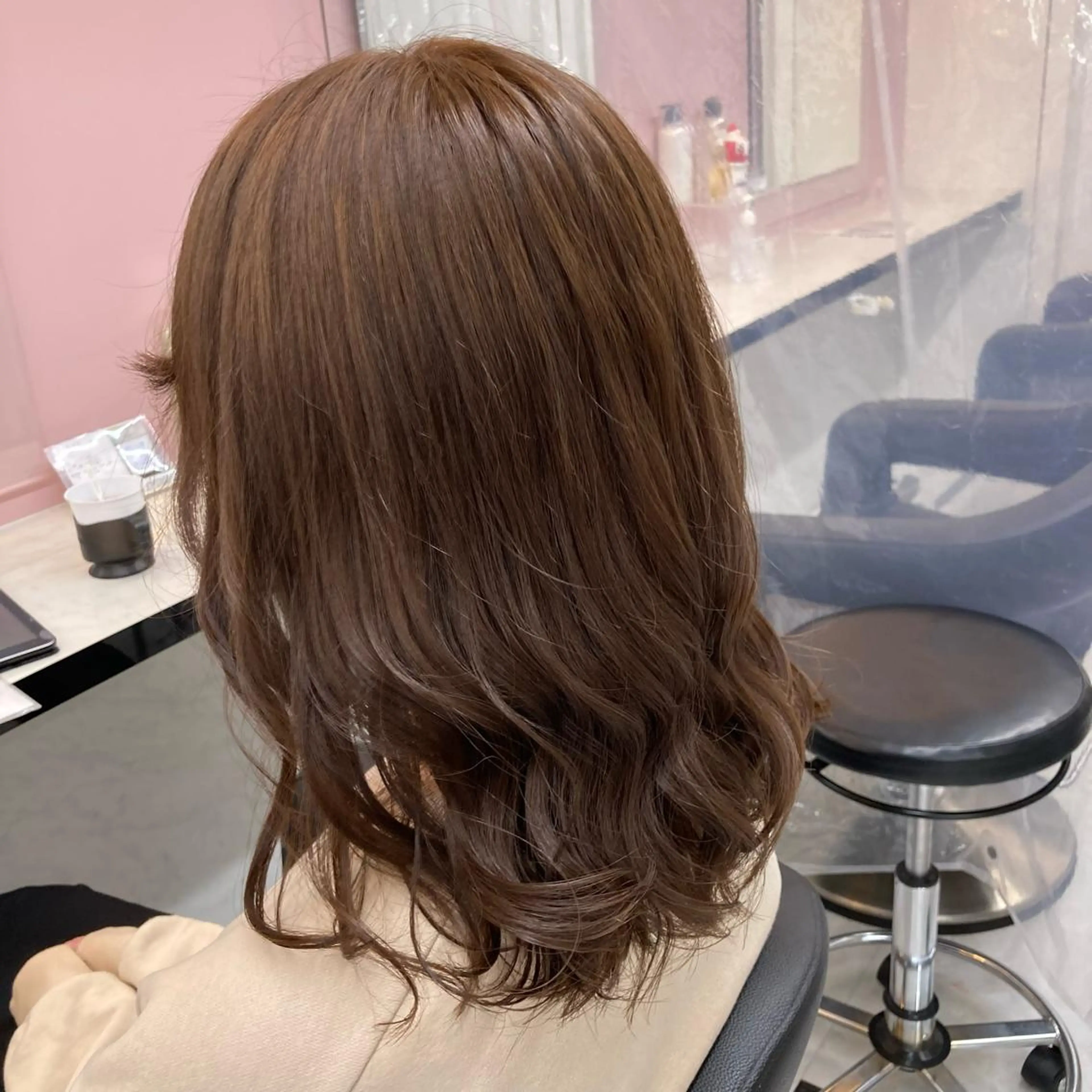 ロング カラー 似合わせカット EMIL/上野駅近 /ブリーチ縮毛矯正のヘアスタイル