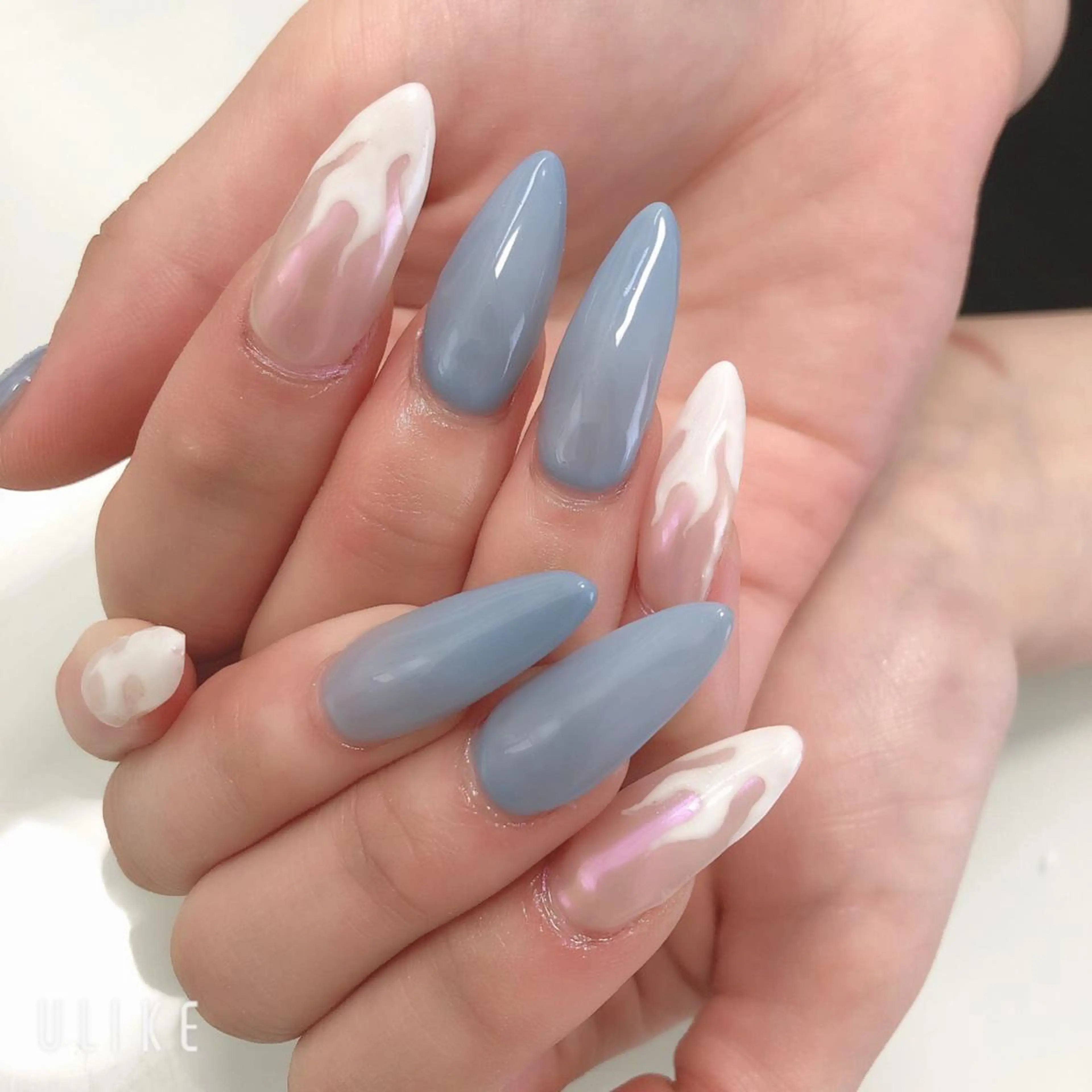 【スカルプ&ジェル】 長さ出し10本+ジェル(ワンカラー)の写真