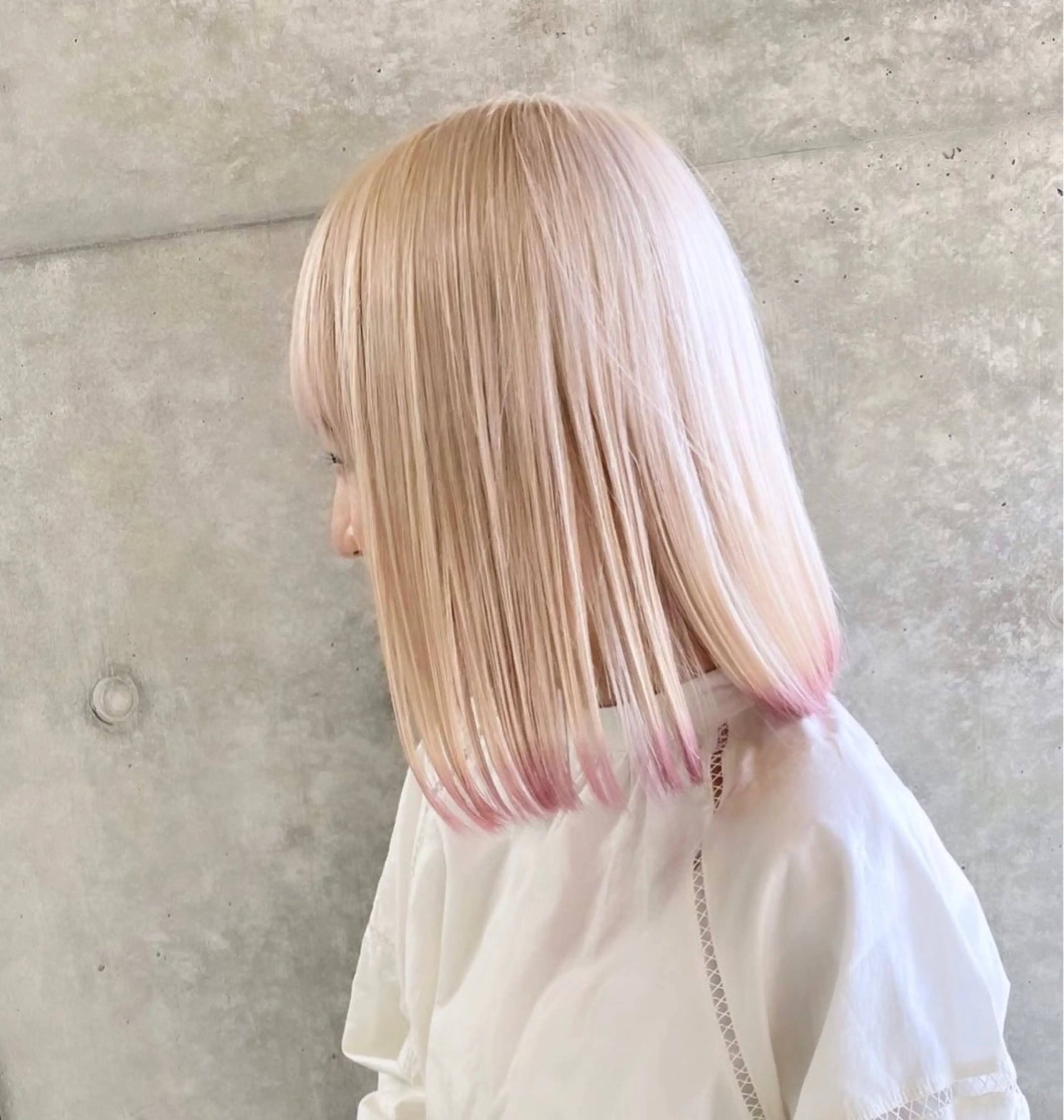 ミディアム カラー ミルクティーベージュ 💫HARUTOのヘアスタイル