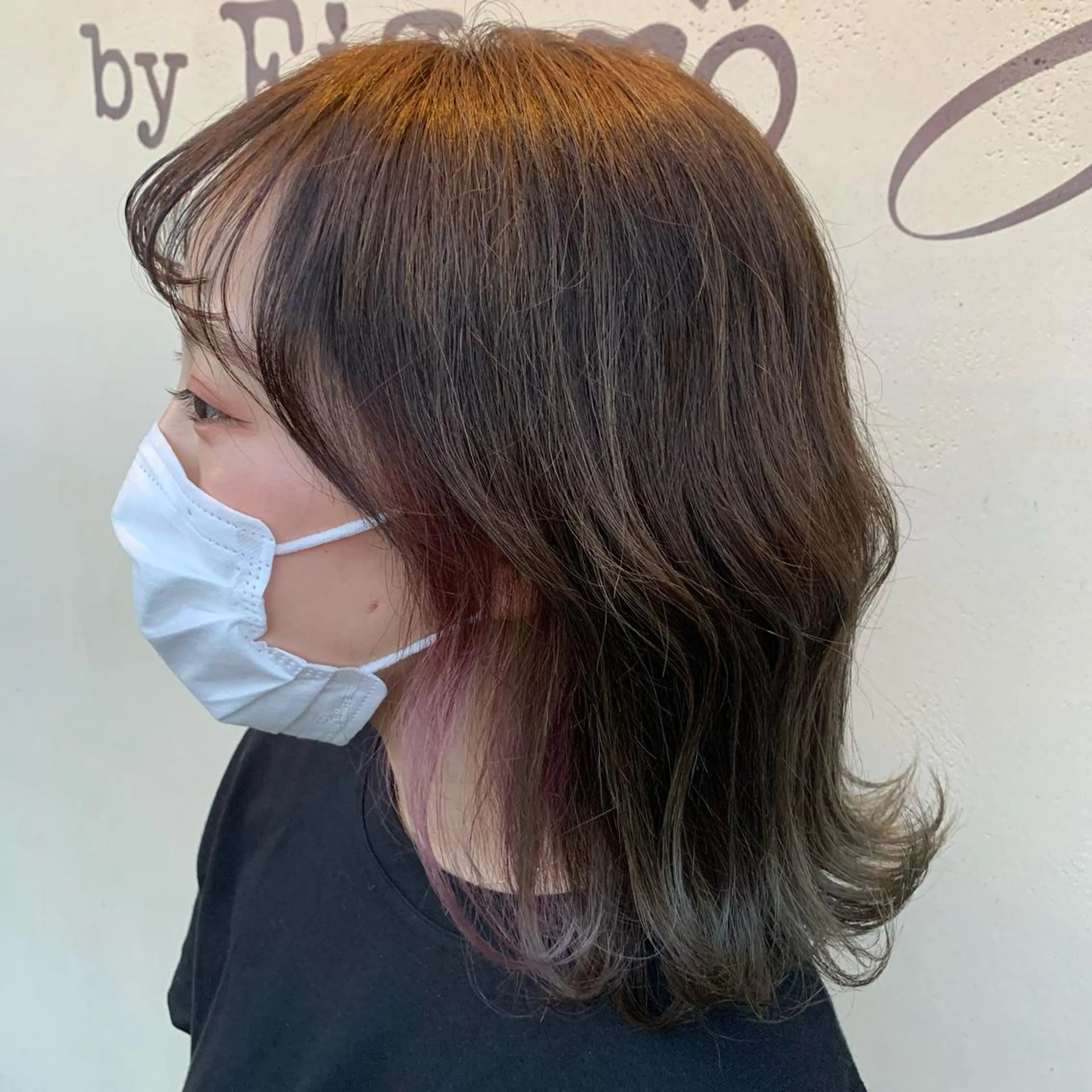 ミディアム ヘアカラー 瓜生一希/ 髪質改善のヘアスタイル