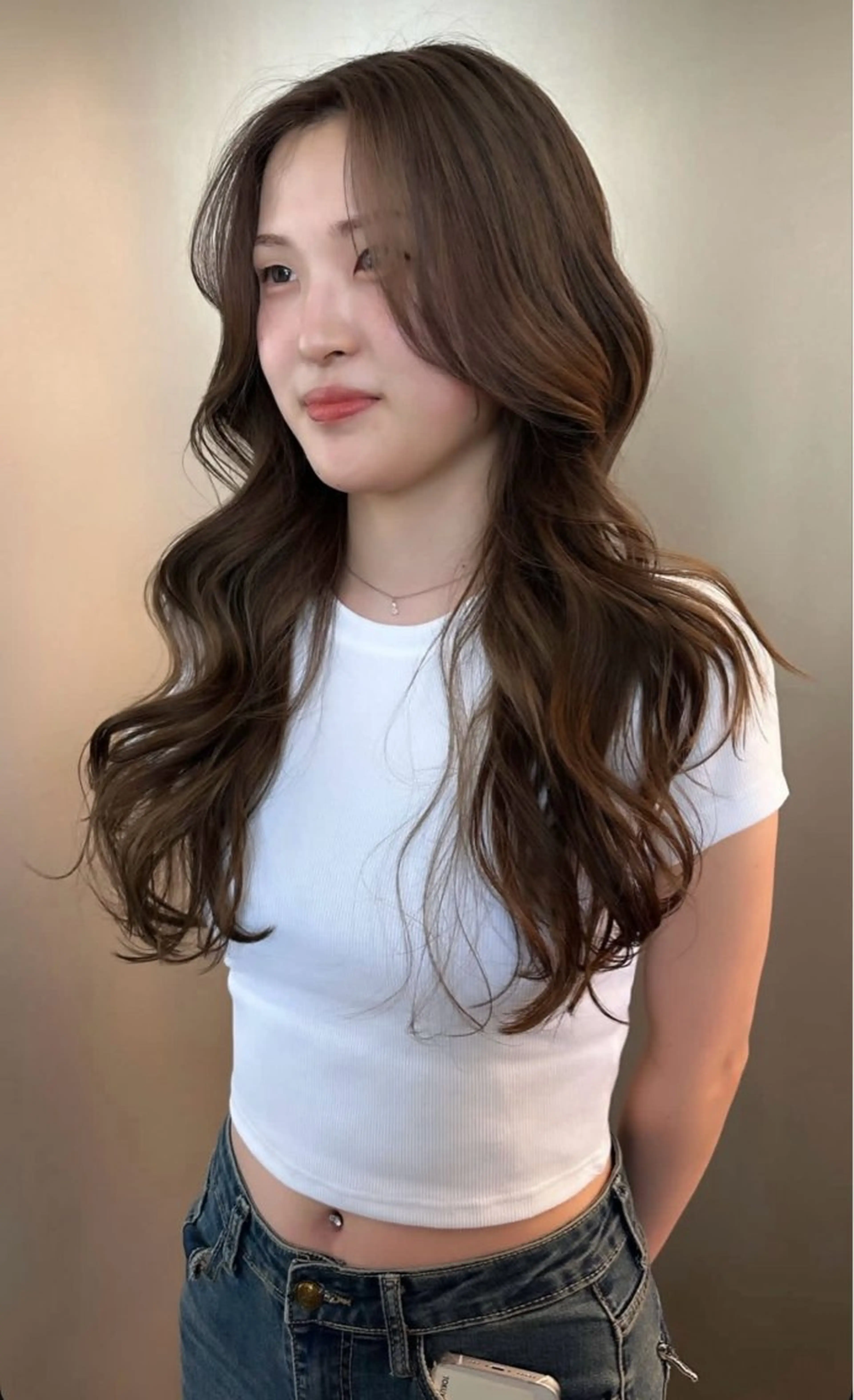 ロング ヘアカラー トリートメント 【川崎で叶う艶髪✨】 ニーナ/川崎駅のヘアスタイル