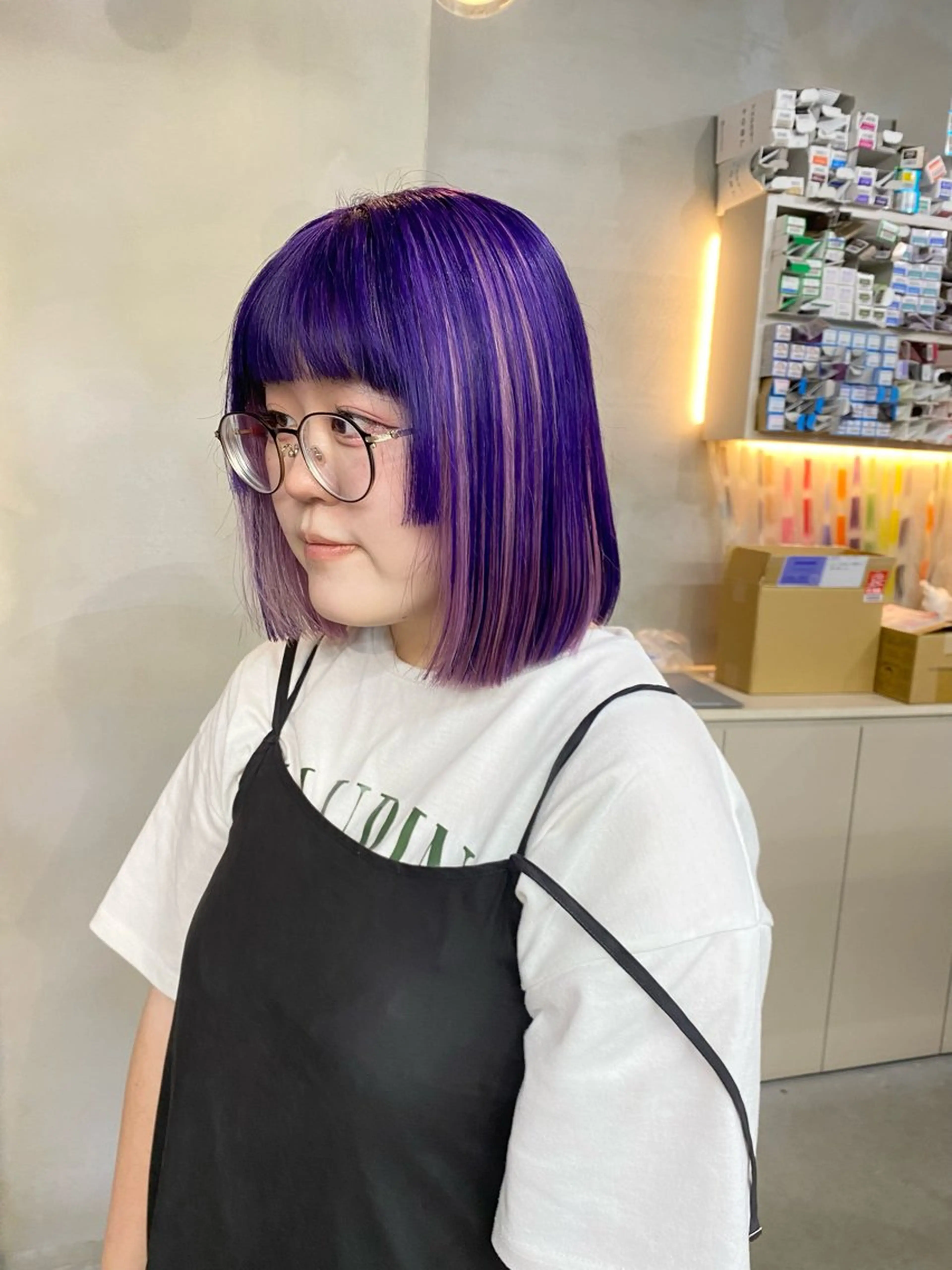 ショート カラー ヘアカラー qulim所属・前橋 姫奈のヘアスタイル