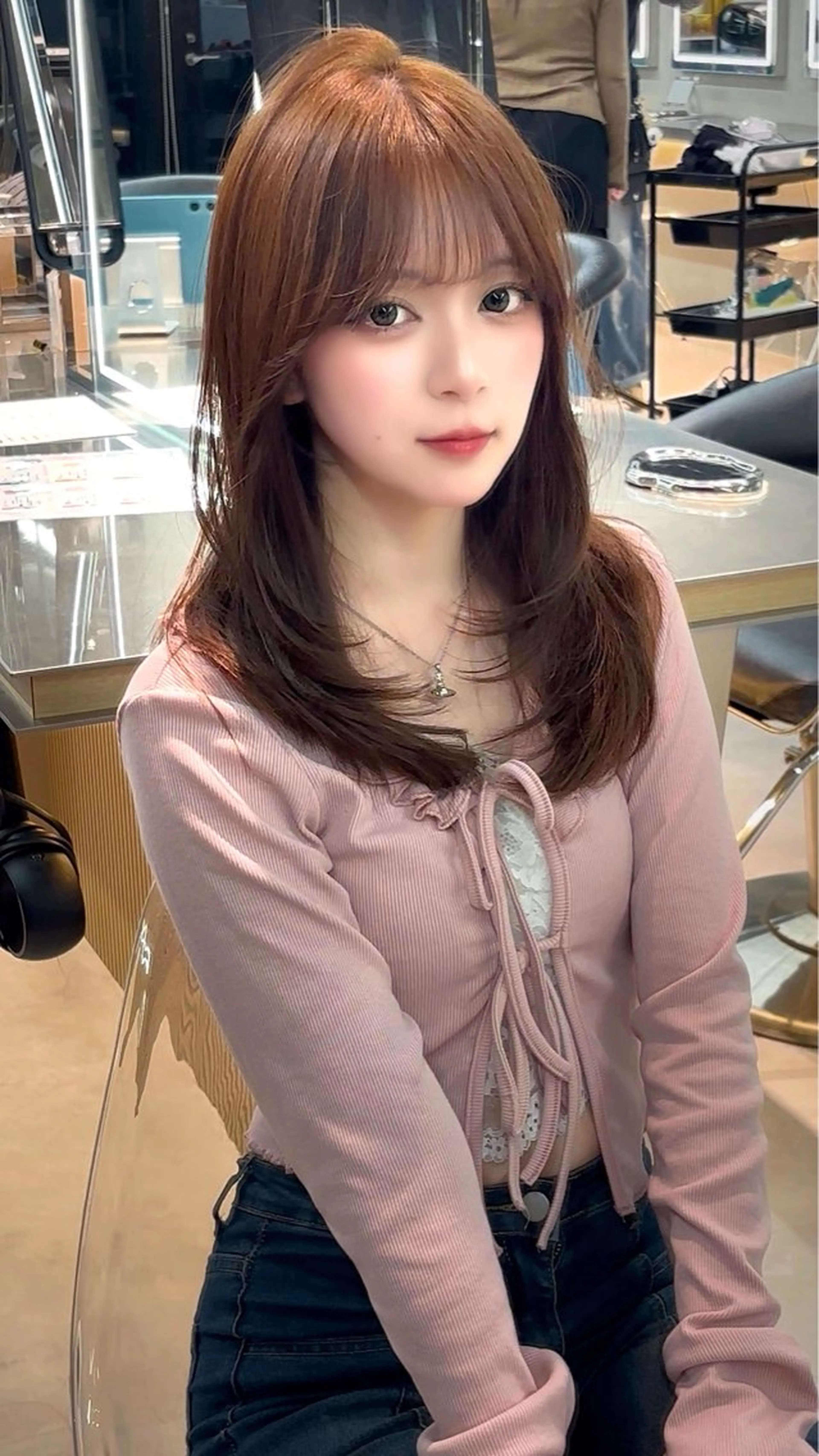 ミディアム カラー 【美髪矯正】 吉村　清志のヘアスタイル