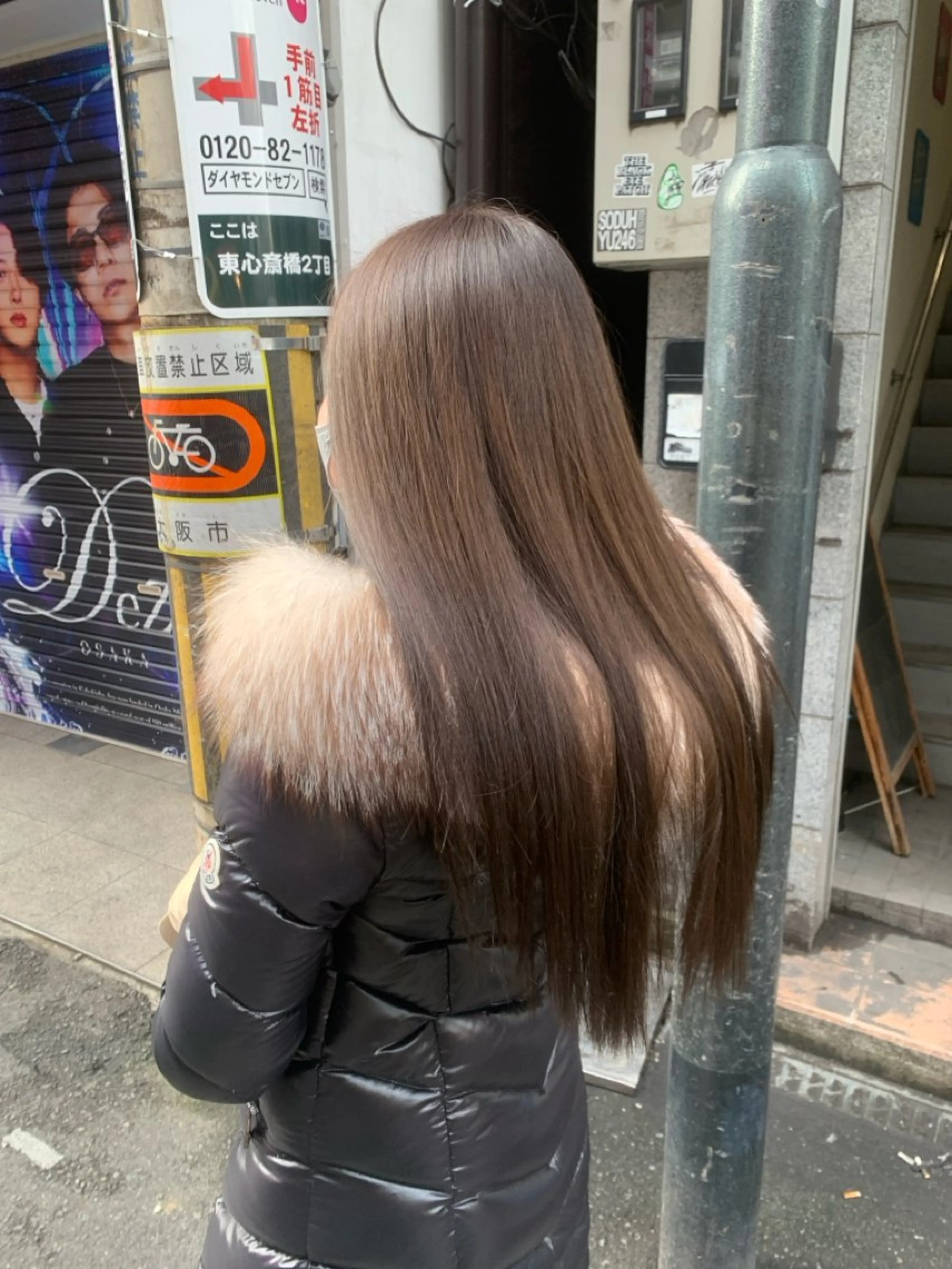 ロング カラー 透明感カラー グレージュ イルミナカラー 東心斎橋🌏豆柴 🐾倶楽部のヘアスタイル