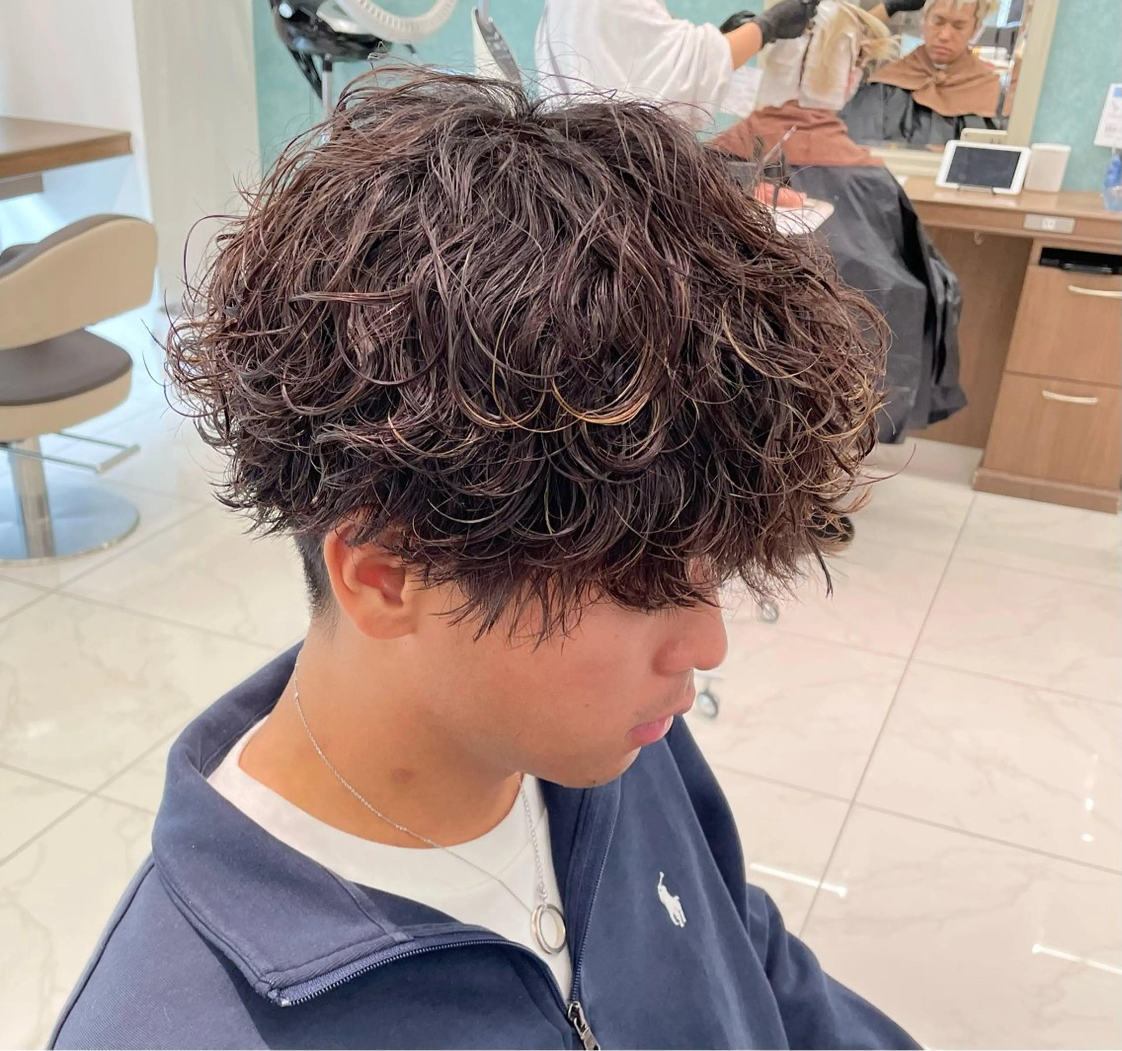 ショート パーマ メンズ 【メンズ特化】 池田大成✂︎のヘアスタイル