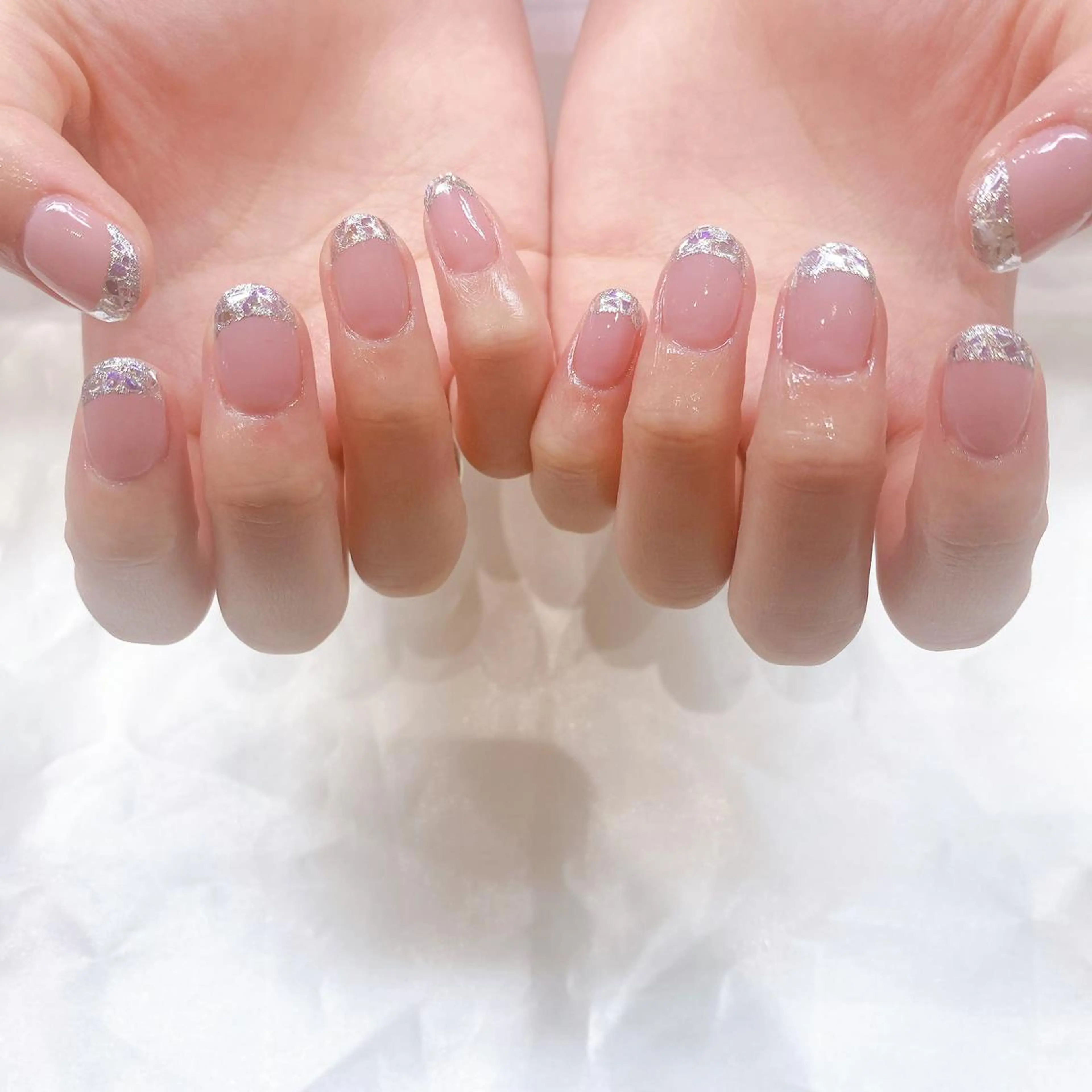 ネイル フレンチネイル ガラスフレンチ 永留 果那のその他イメージ