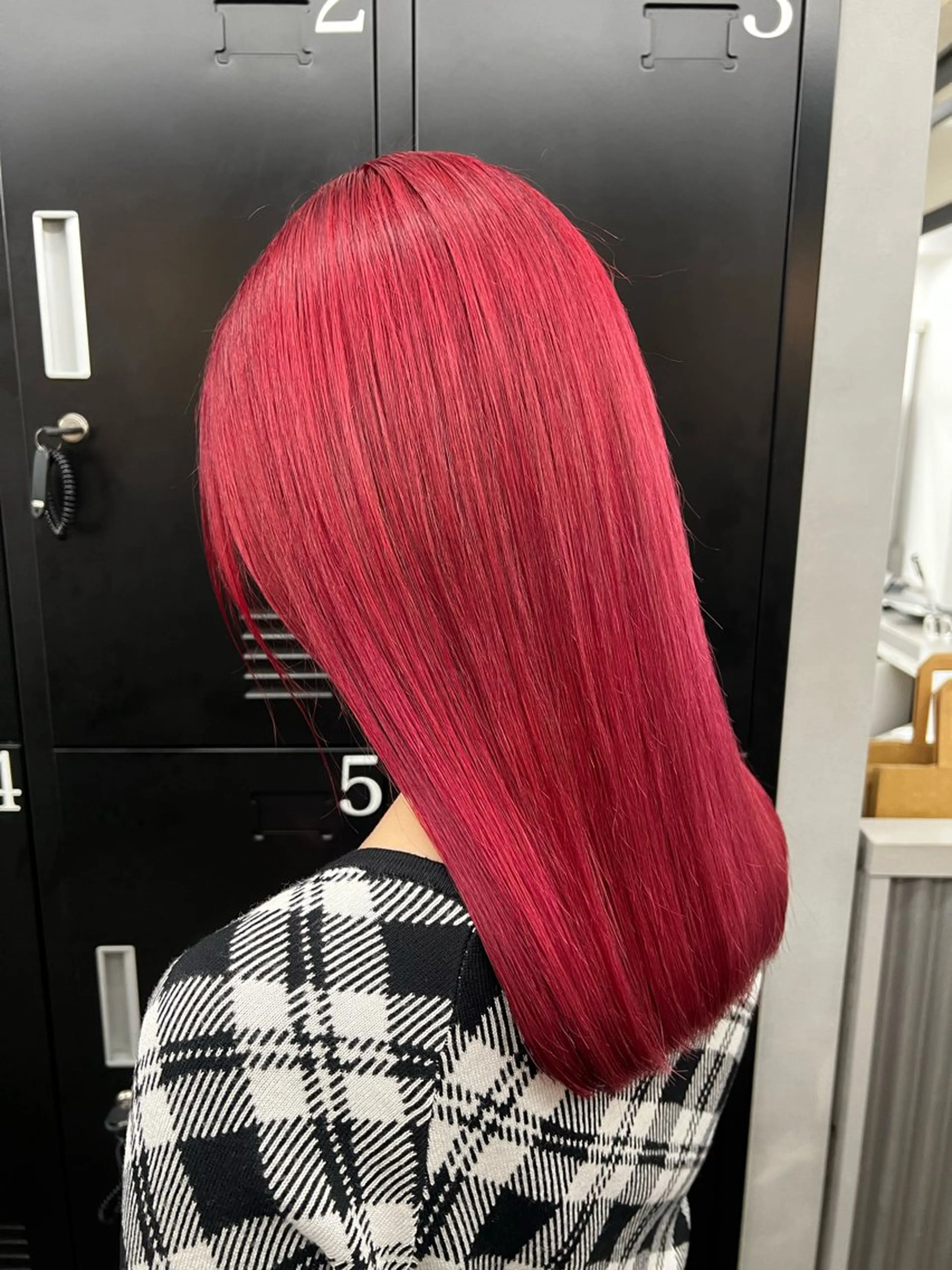 ロング カラー レッドカラー カット ヘアカラー ADLLA.アドラ所属・ADLLA.新宿/ 美髪/艶髪/栗原🦋のヘアスタイル