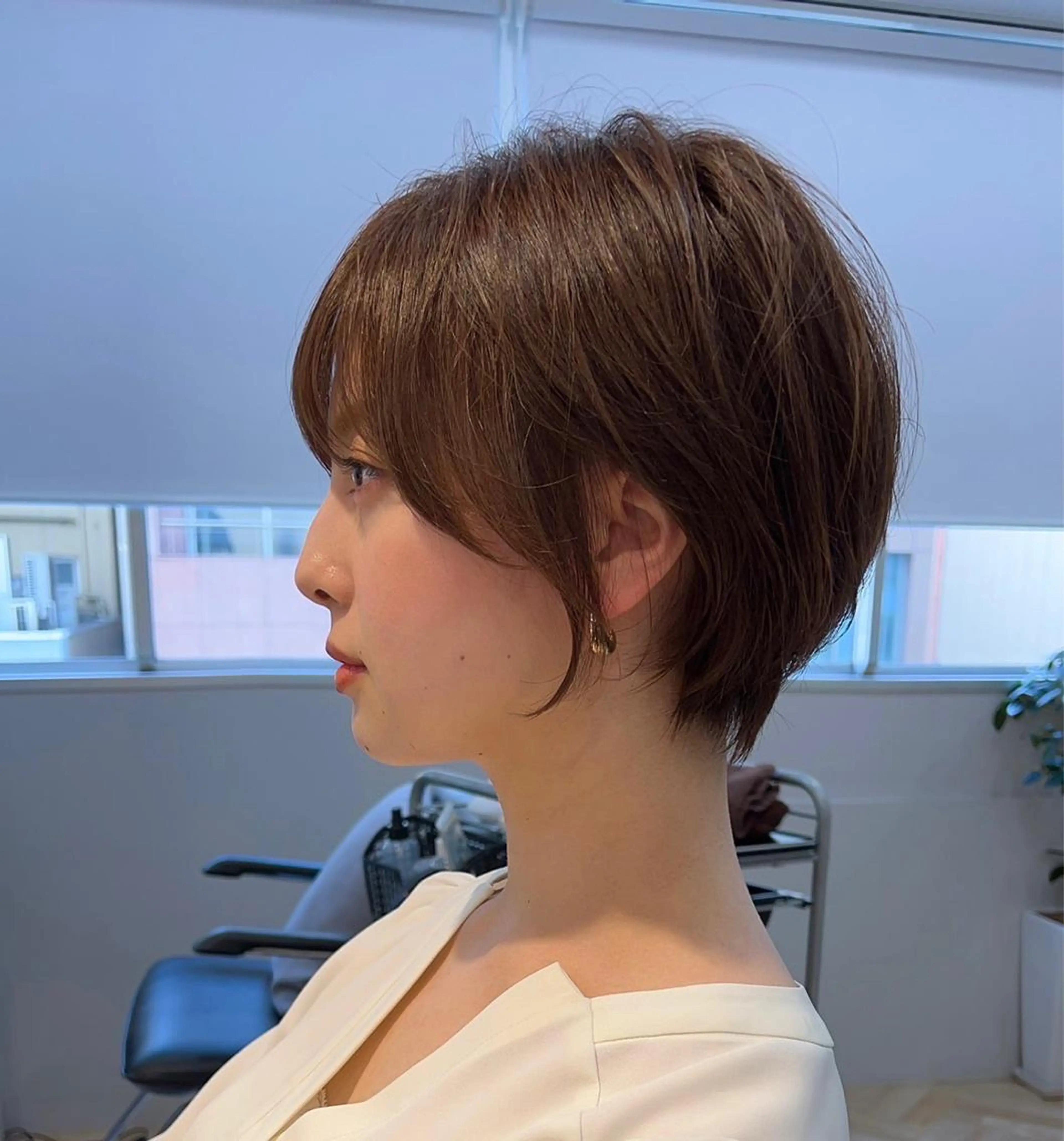 ショート カラー 山下夕月 ショート🫧ボブのヘアスタイル