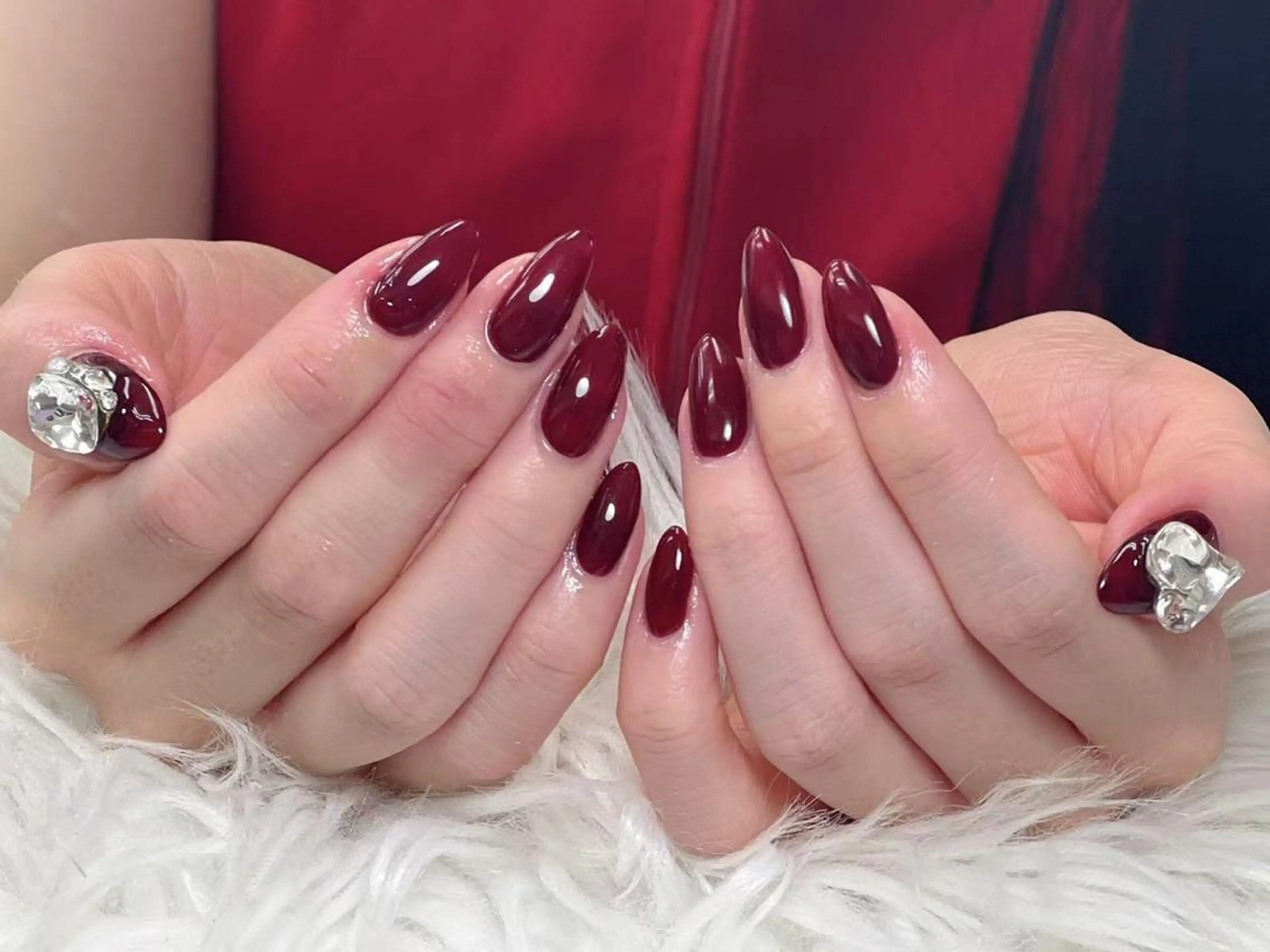 メンズ ネイル アートネイル フレンチネイル ジェルネイル キラキラネイル パラジェル Bloom kabukiのネイルデザイン