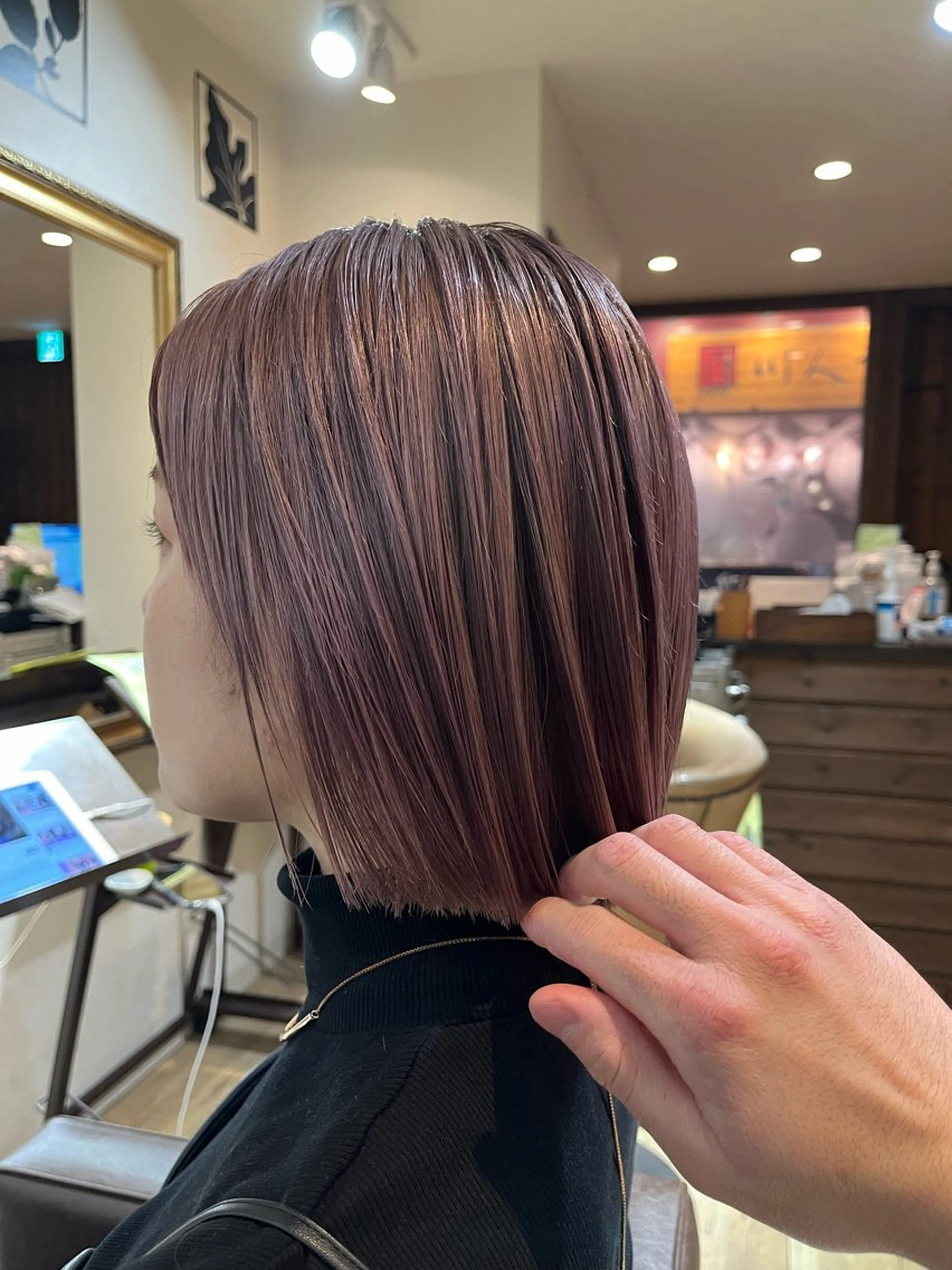 ショート カラー ピンクカラー ヘアカラー VOYAGE所属・中園 康のヘアスタイル