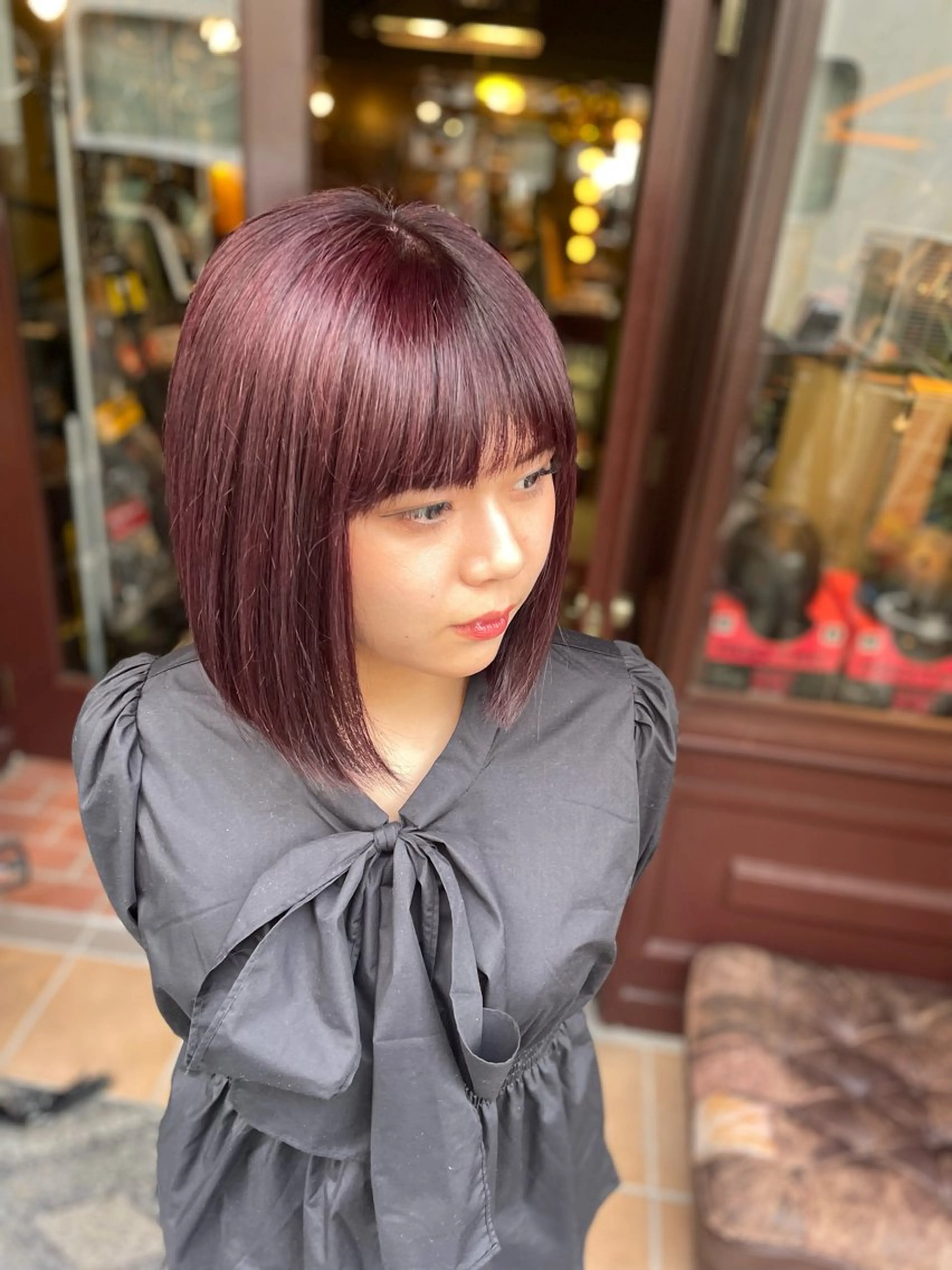 ミディアム カラー カット ヘアカラー トリートメント PATH-hair. storeのヘアスタイル