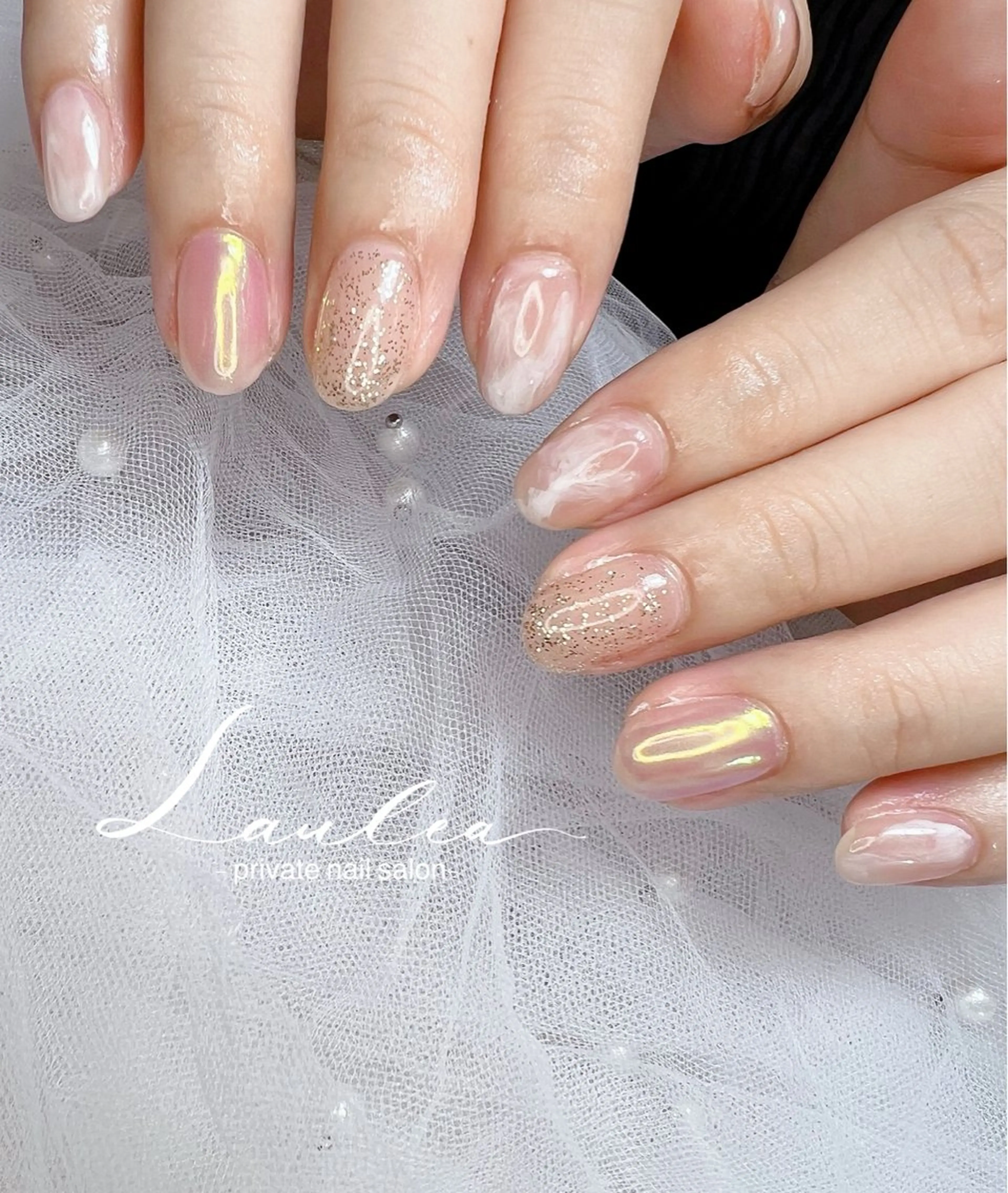 ネイル フットネイル ジェルネイル 韓国ネイル ハンドネイル nail salon Lauleaのネイルデザイン