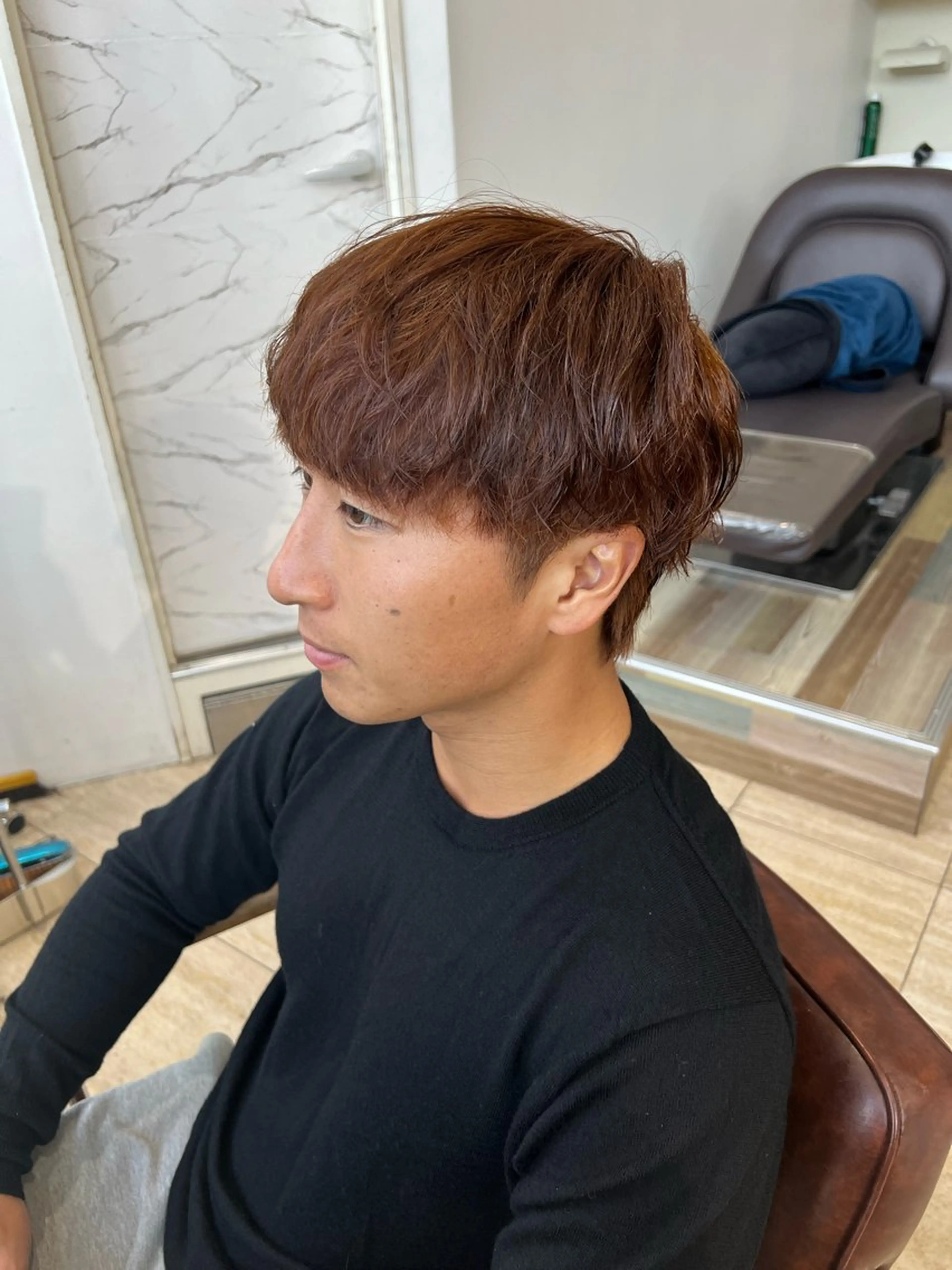 カラー パーマ メンズ メンズパーマ ブラウンカラー men's&ladys J'sGrace【メンズアンドレディース ジェイズグレイス】所属・🌻J'sGrace /JUMA🌻のヘアスタイル