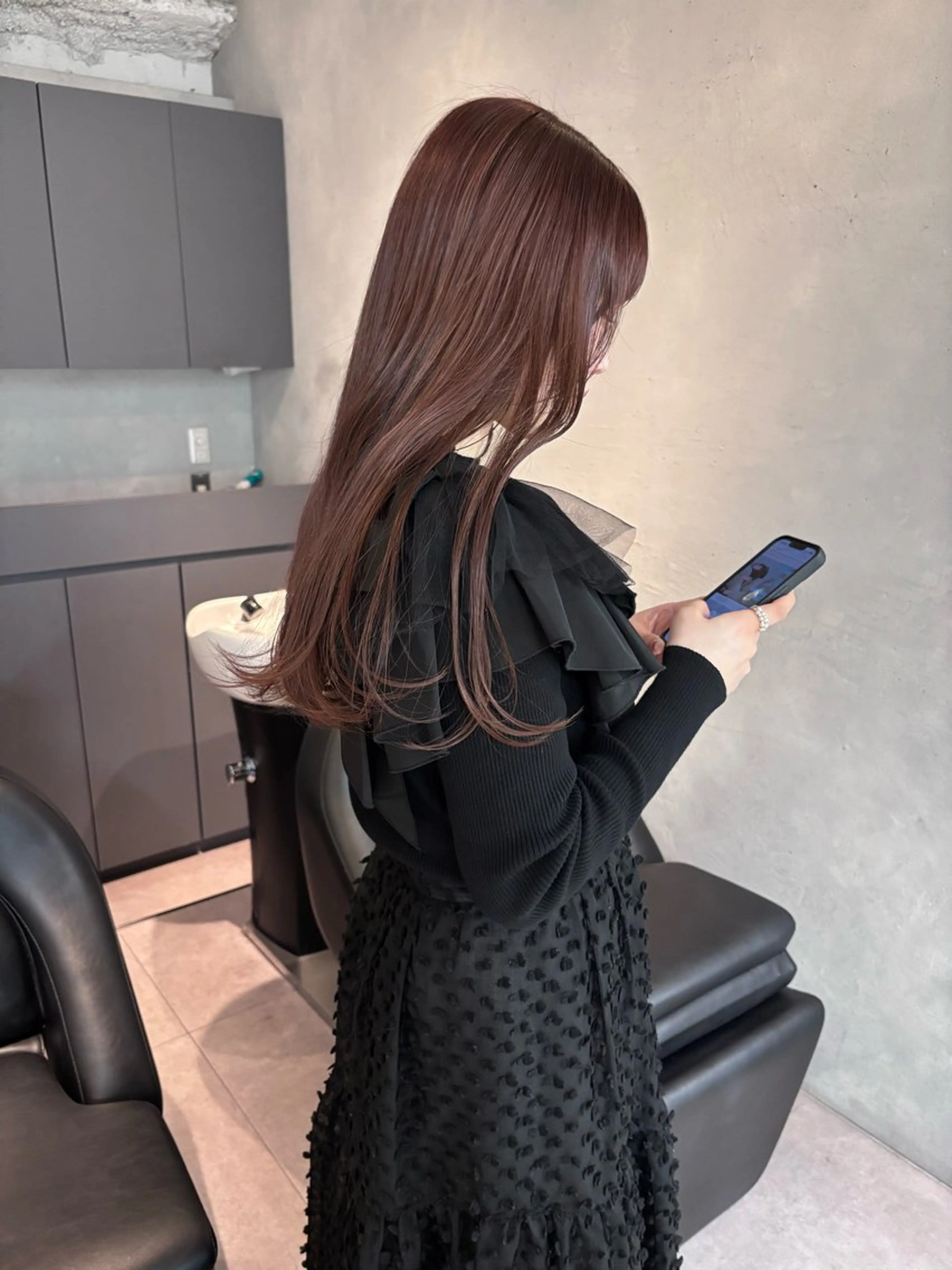 ロング カラー ヘアカラー レイヤー/顔周り /AKARIのヘアスタイル