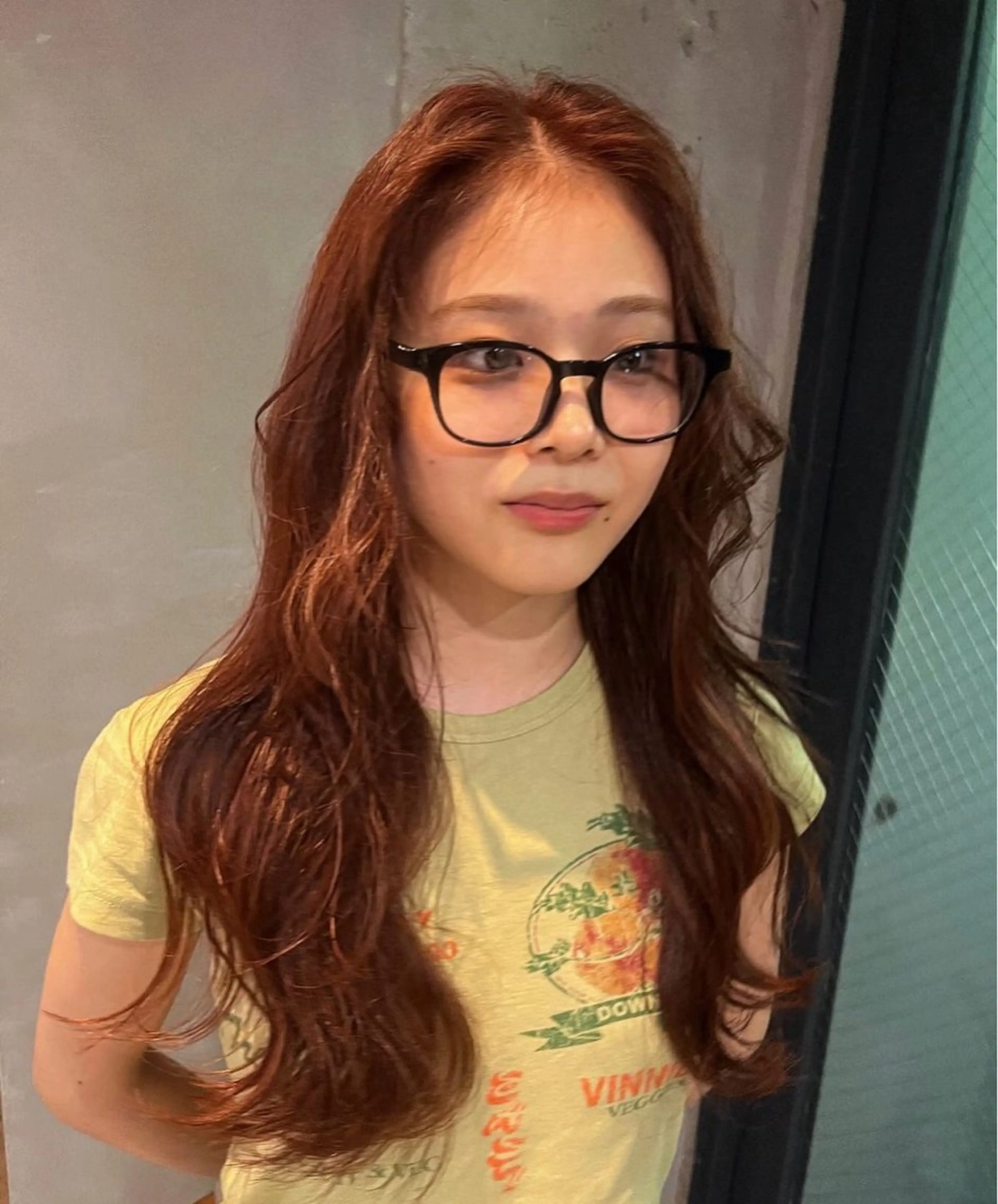 ロング パーマ ニュアンスパーマ 岩間 ゆいこのヘアスタイル