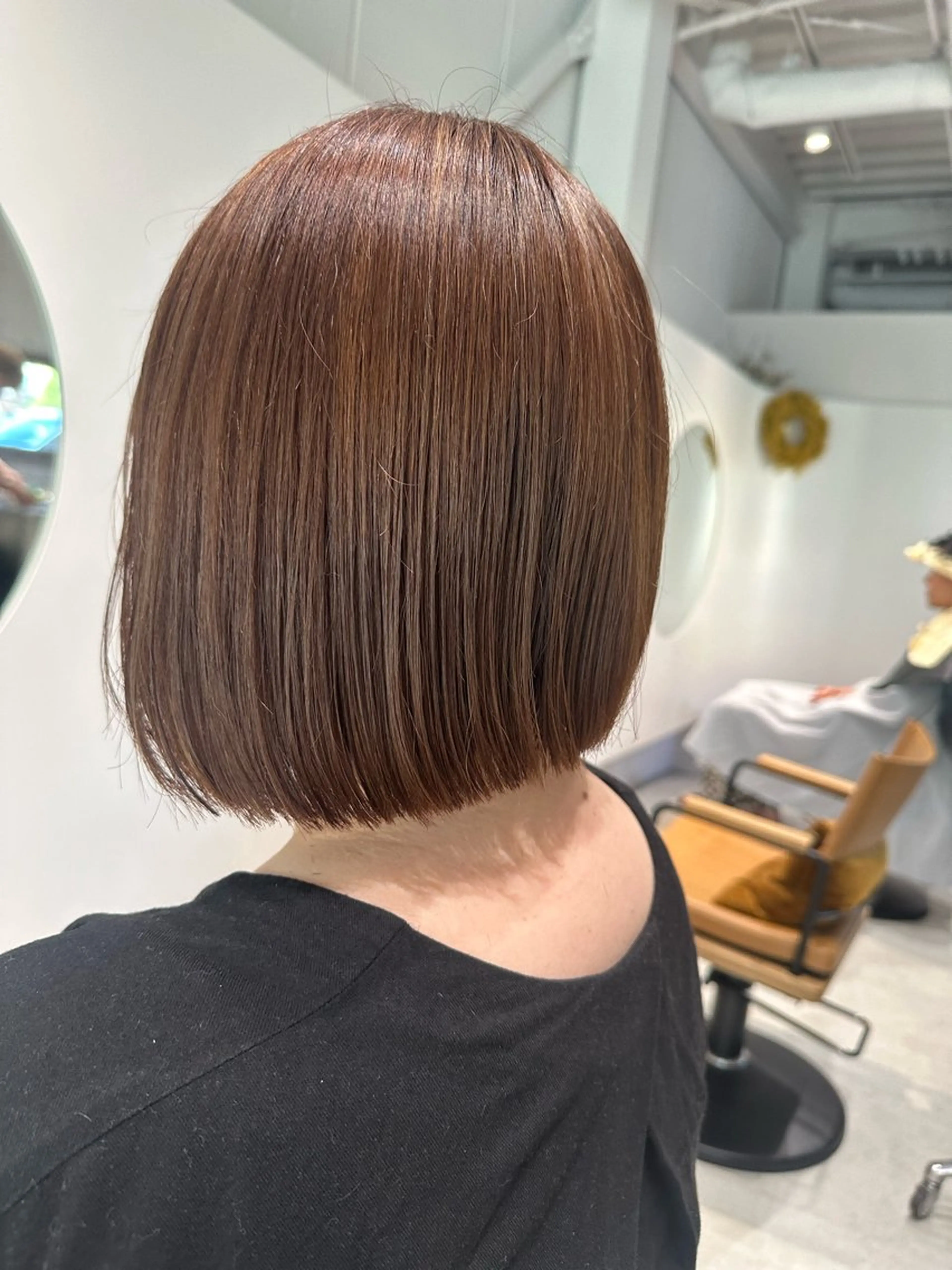 ミディアム カラー 野中 久美子のヘアスタイル