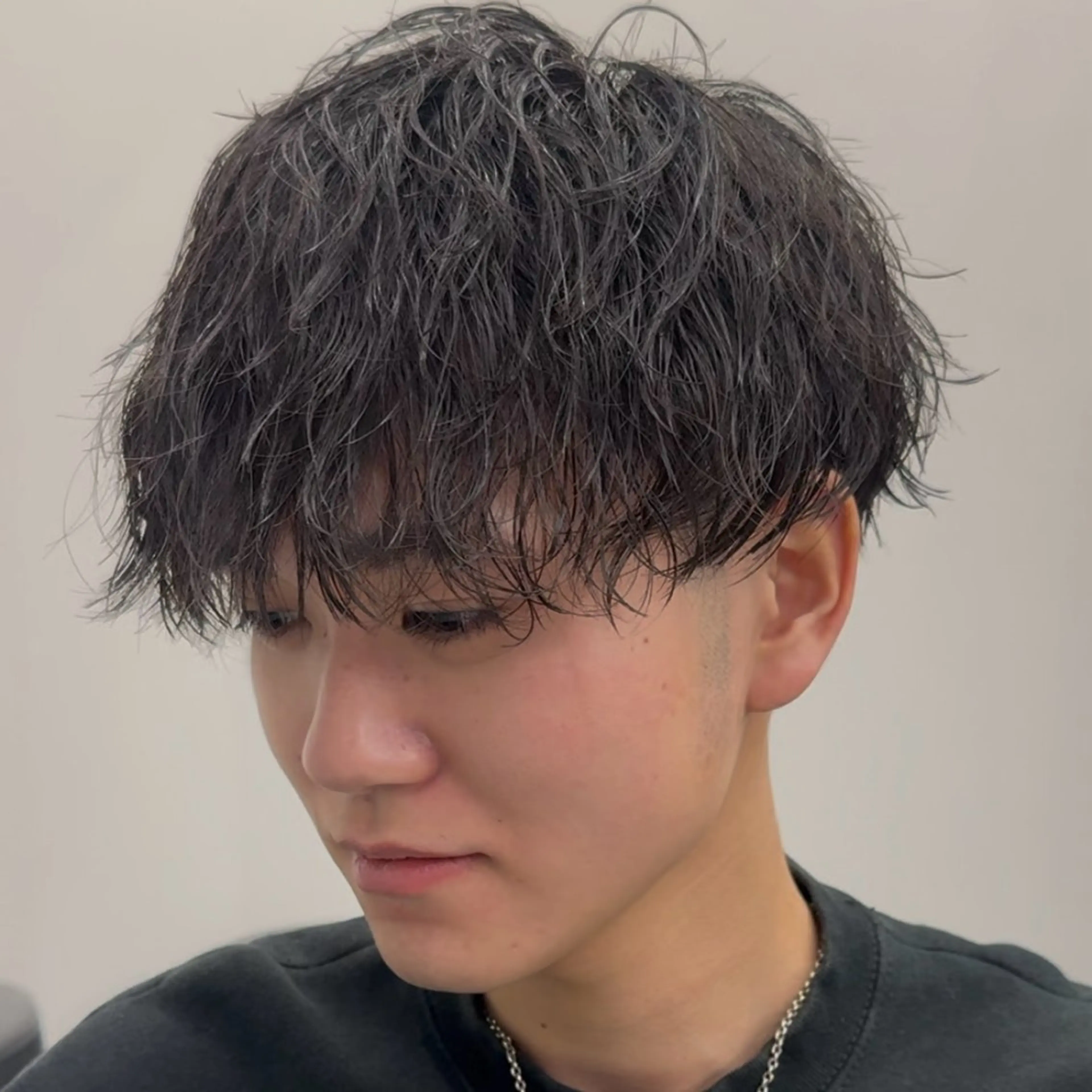 メンズ カット パーマ 佐藤 凜大のヘアスタイル