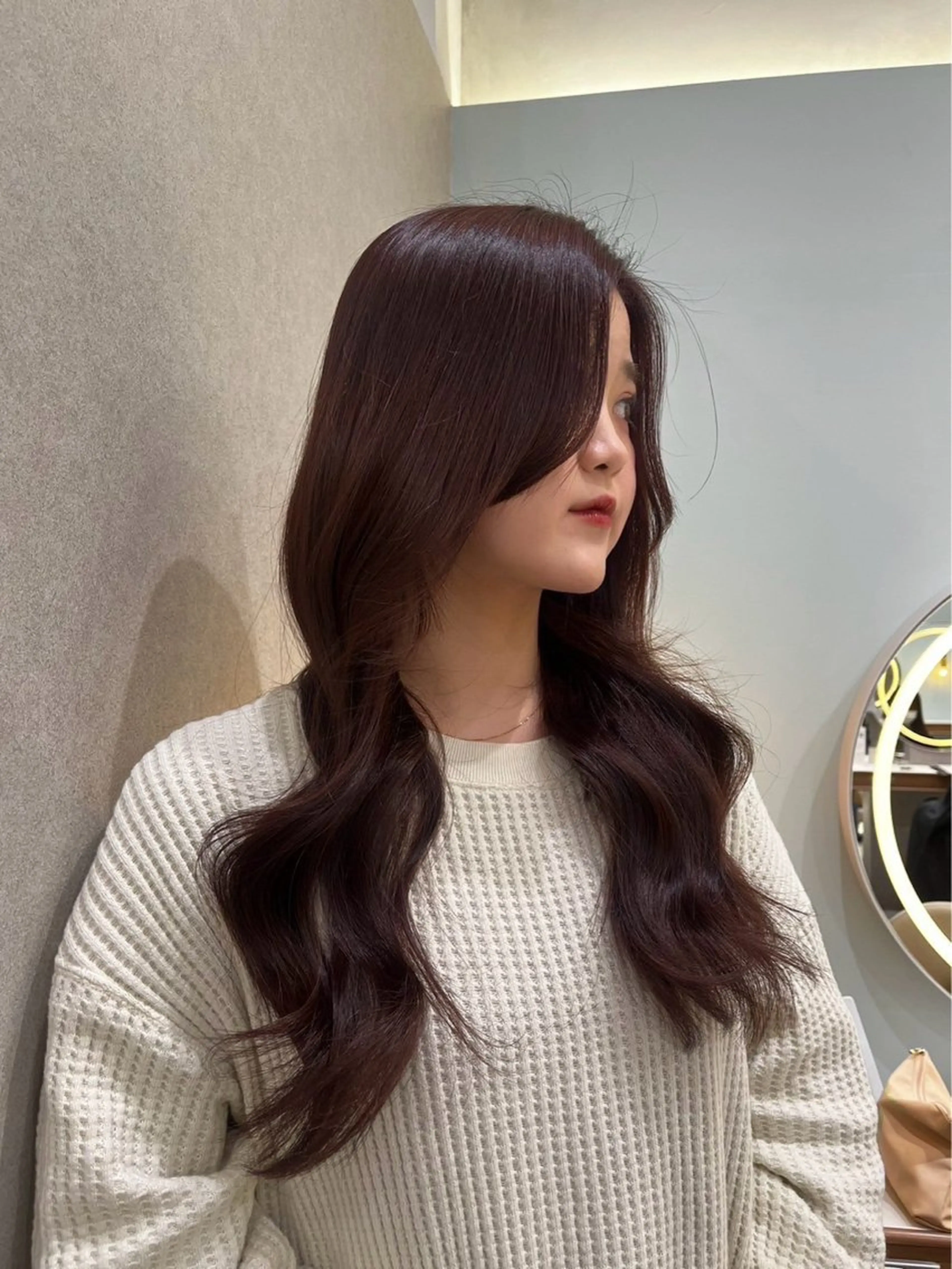 ロング カラー ヘアカラー トリートメント グレージュ┆うる艶 ┆ゆうはのヘアスタイル