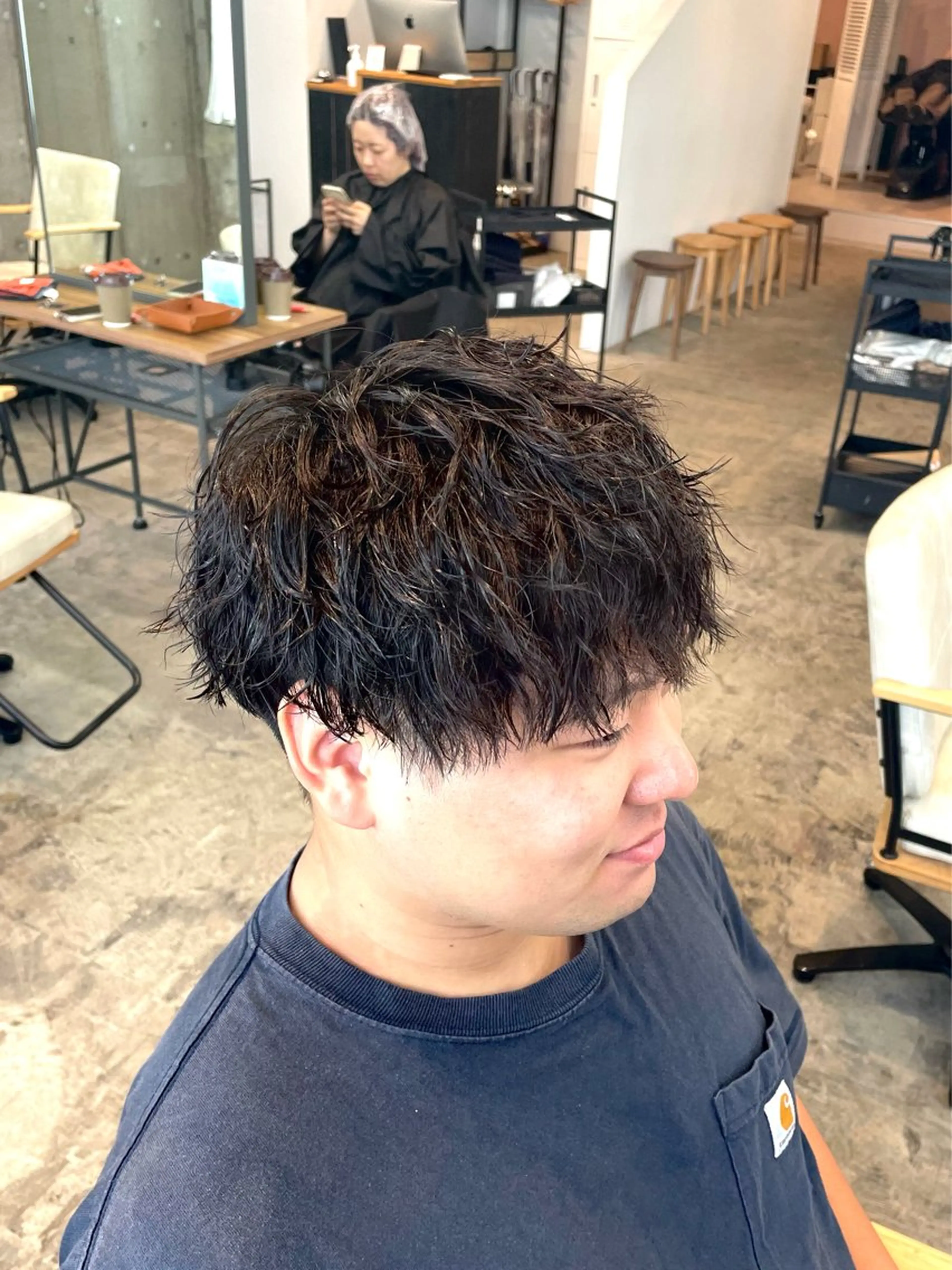 ショート カラー パーマ メンズ カット パーマ 🎧【パーマ師】 SOUMA🎧のヘアスタイル