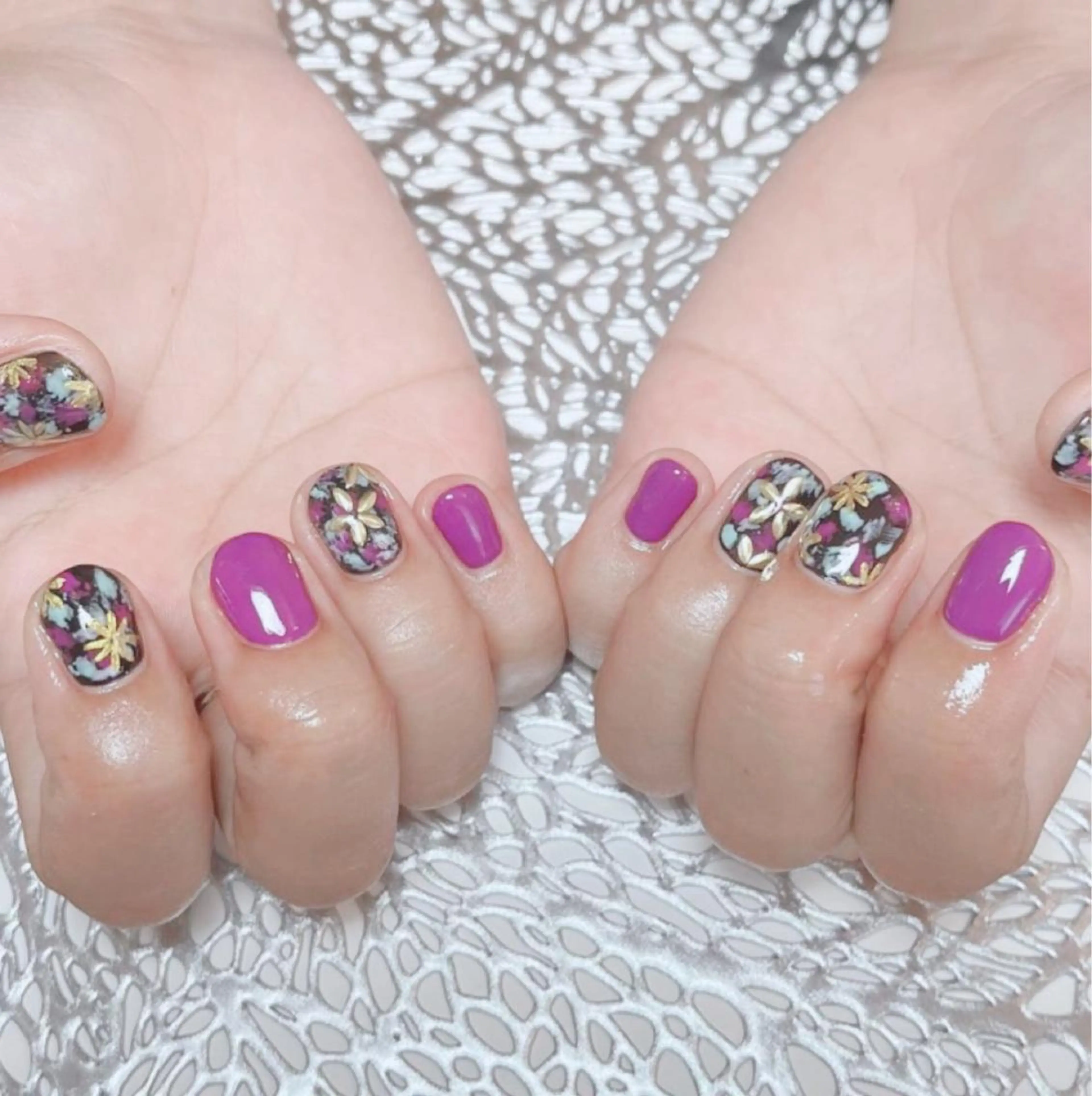 持ち込みデザイン6本コース（ジェルネイルオフあり＋１０００円）の写真